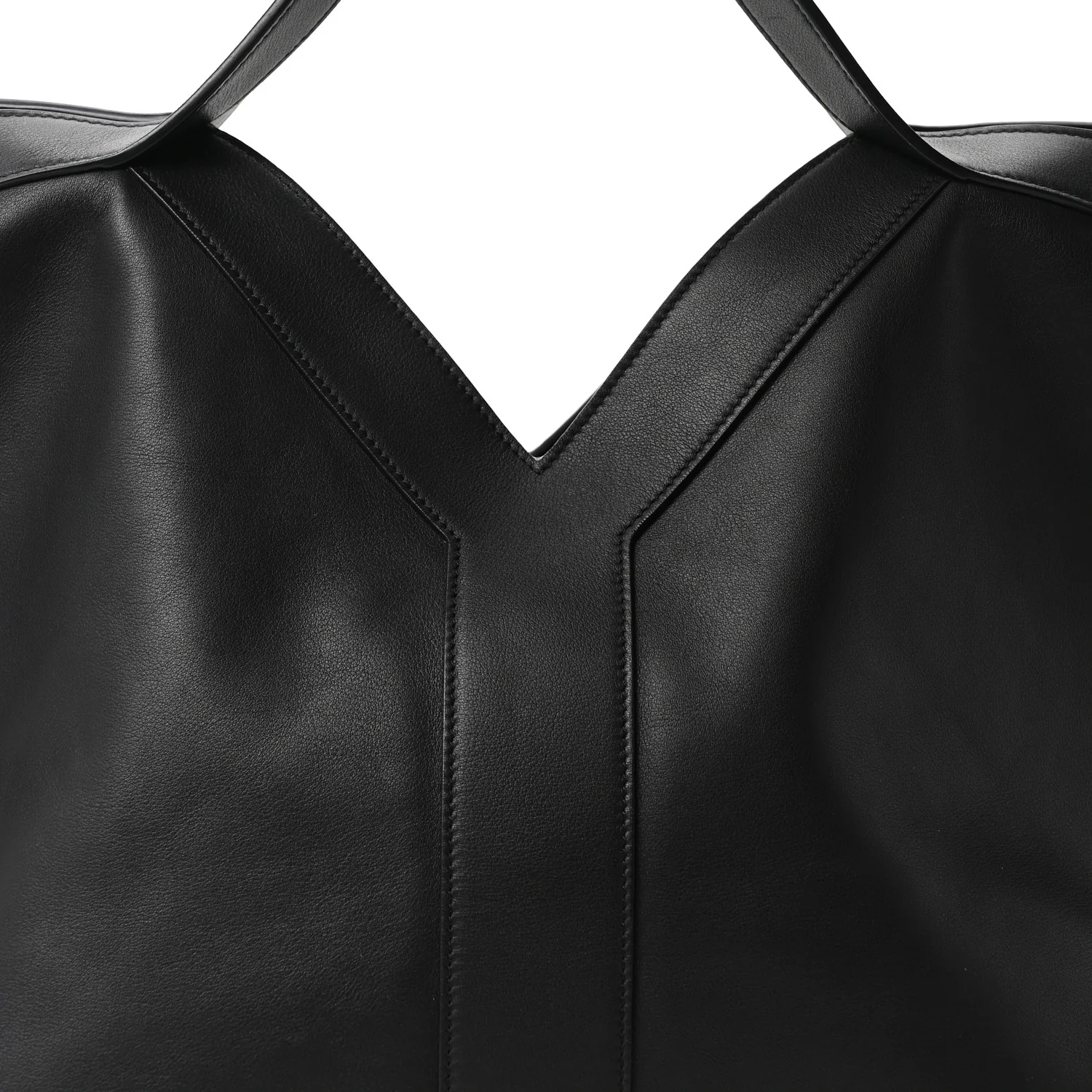 Calfskin Y Tote Black - Top Club