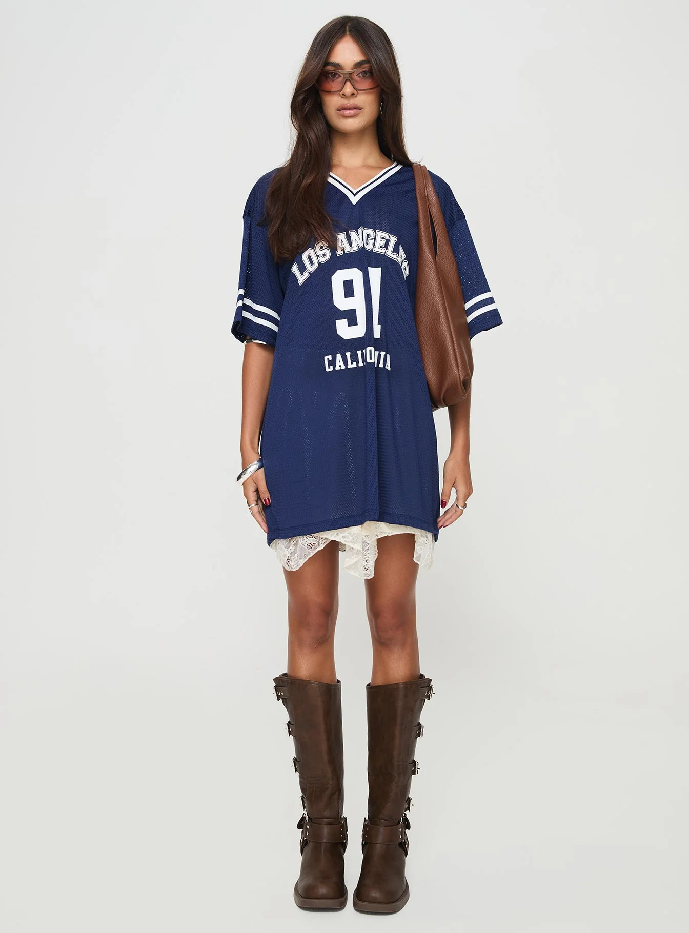 Michail Jersey Dress Navy