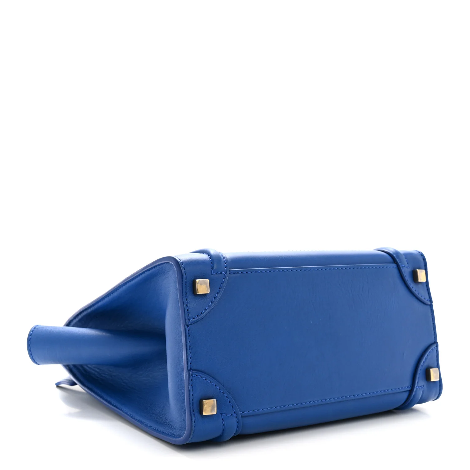 Smooth Calfskin Micro Luggage Royal Blue - Top Club