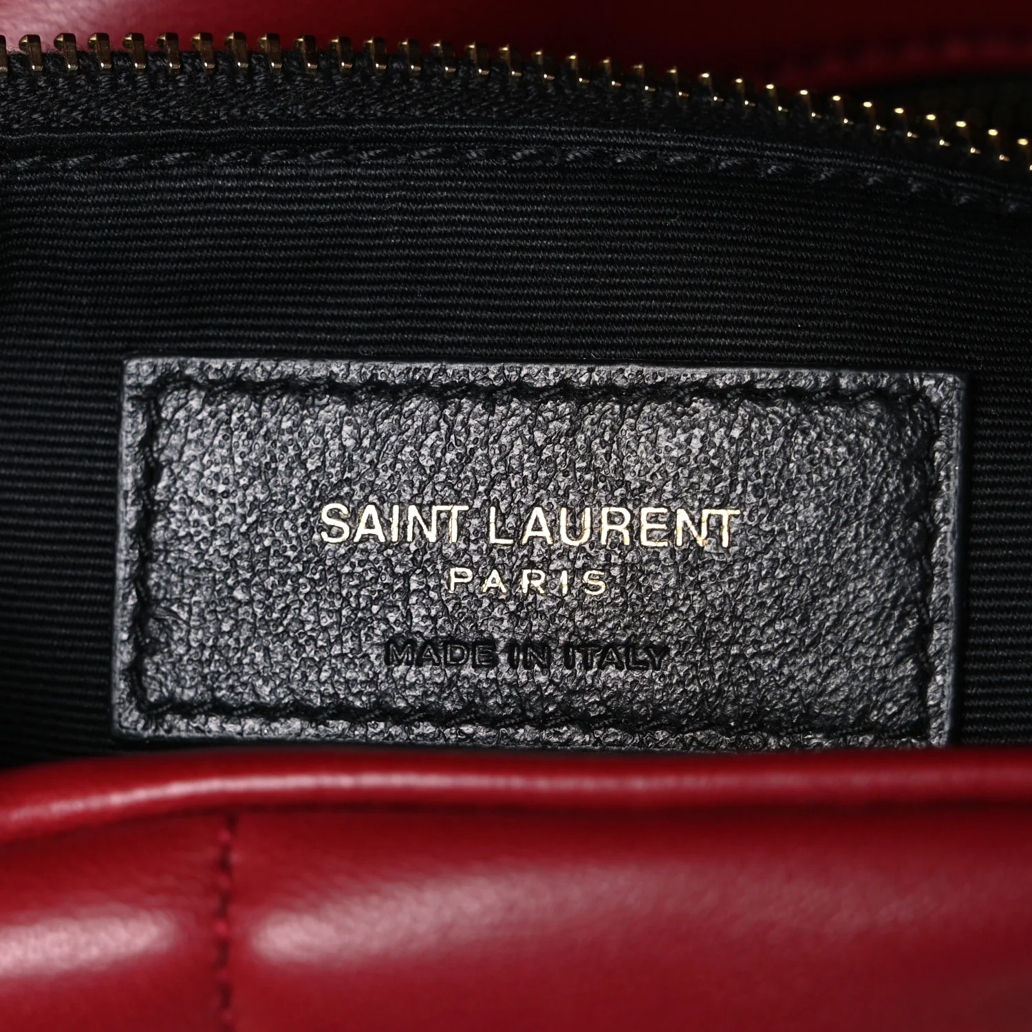 Lambskin Quilted Small Loulou Puffer Monogram Chain Satchel Red - Top Club