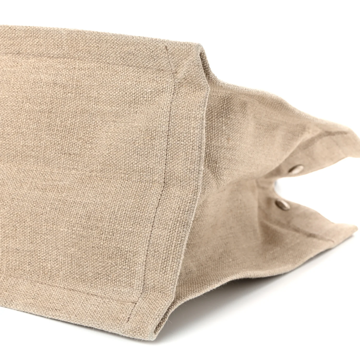 Linen Calfskin Small Rive Gauche Tote Optic White - Top Club