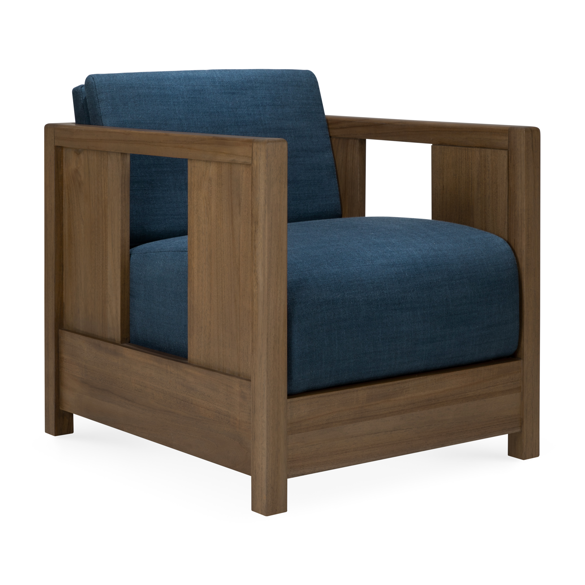 Fauteuil Roan teak wild brown ink
