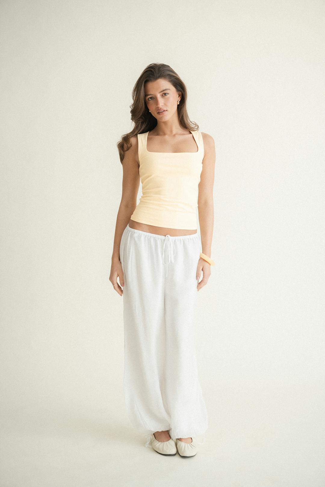 Gina Tricot square neck tank top