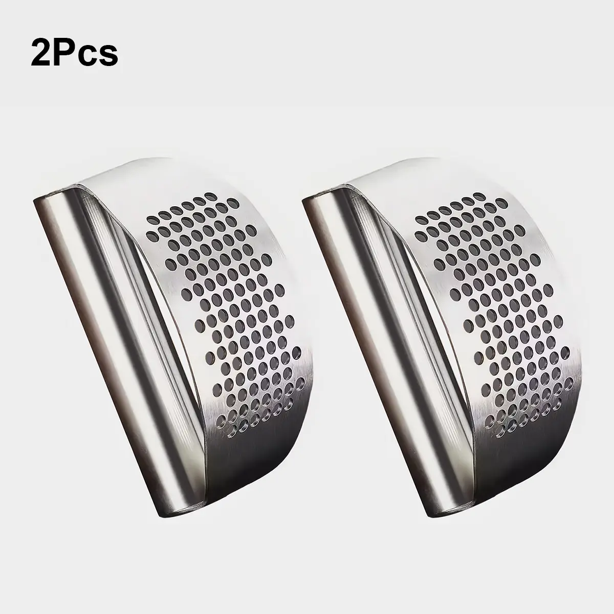 Stainless Steel Garlic Press Bundle Set (1-2pcs) - Stainless Steel Cooking Multi-Use Solid Metal Tool, Garlic Mincer, Meat Grinder, Washable Countertop Kitchen Gadget, Specialty Kitchen Utensils