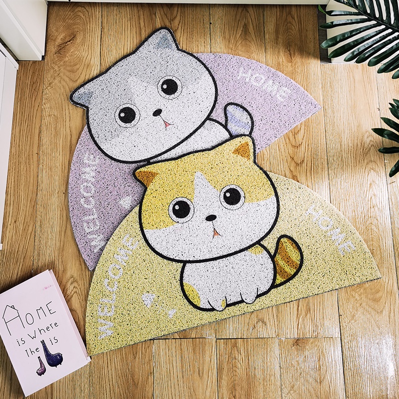 Irregular Carton Shape Pvc Coil Door Mat  Carpet for Hallway Entryway  in Door and Outdoor