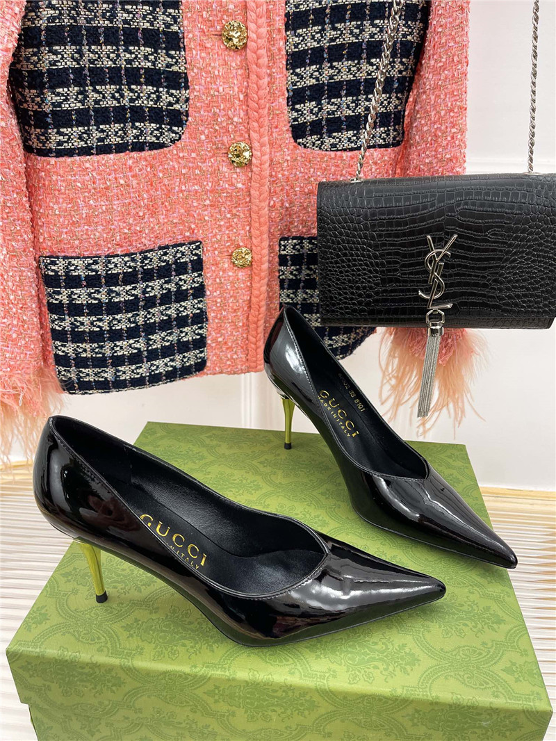 gucci metal heel pointed high heels - Sneaker Replica Workshop