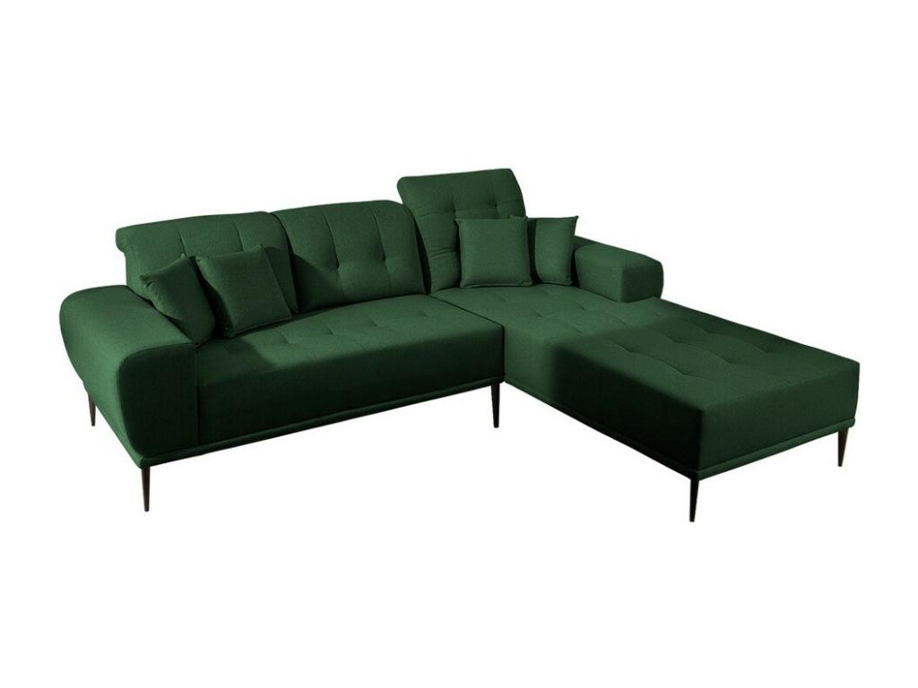 Sofá rinconero Providence 153, Verde, 256x194x85cm