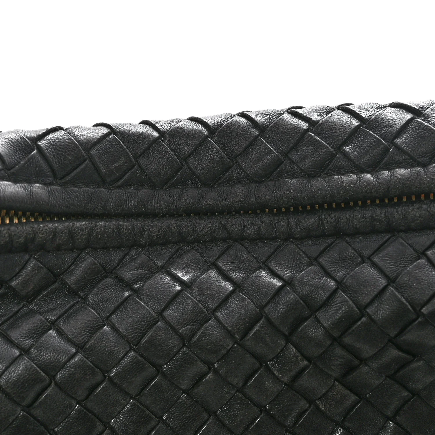 Nappa Intrecciato Large Veneta Hobo Black - Top Club