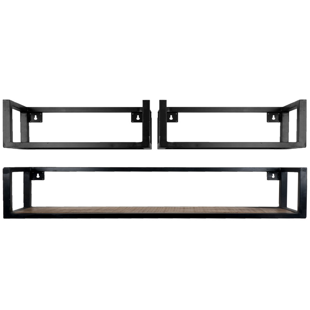 Wandplank Vintage groot - set van 3