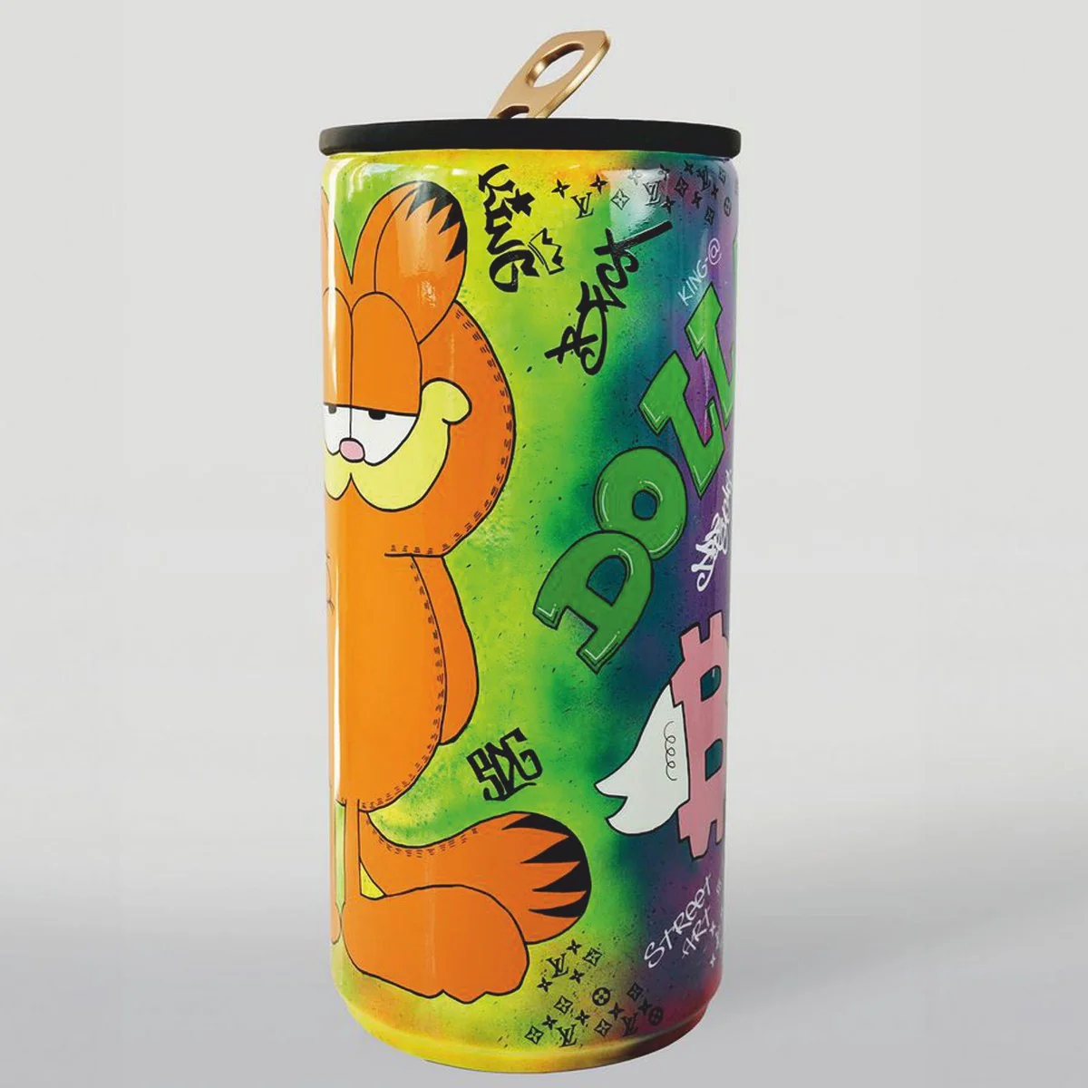 XXL decorative drinks can colorful H. 120 cm - living room & garden decoration
