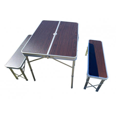 Midland MESA PICNIC MALETA C/BANCOS - Mesa camping plegable