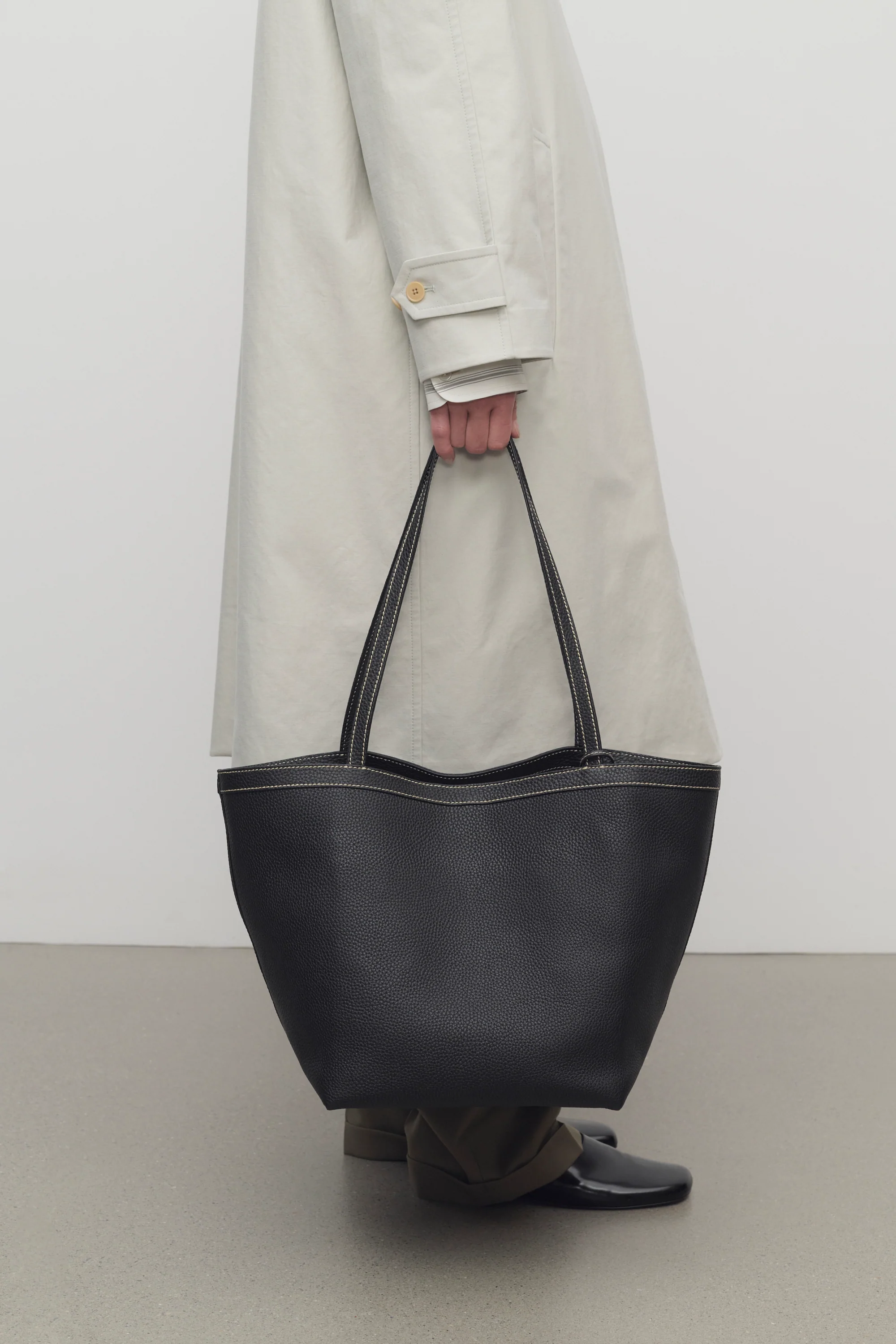 Park Tote Three Stitch Bag in Leather - Top Club