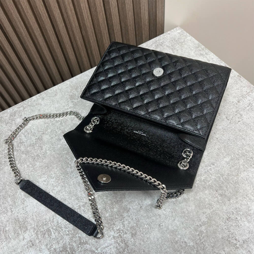 YSL envelope medium in grained leather - Top Club