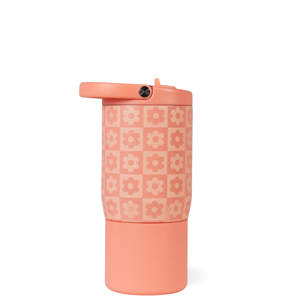 Sport 14oz FreeSip® Stainless Steel Water Bottle -  Daisy Checkers