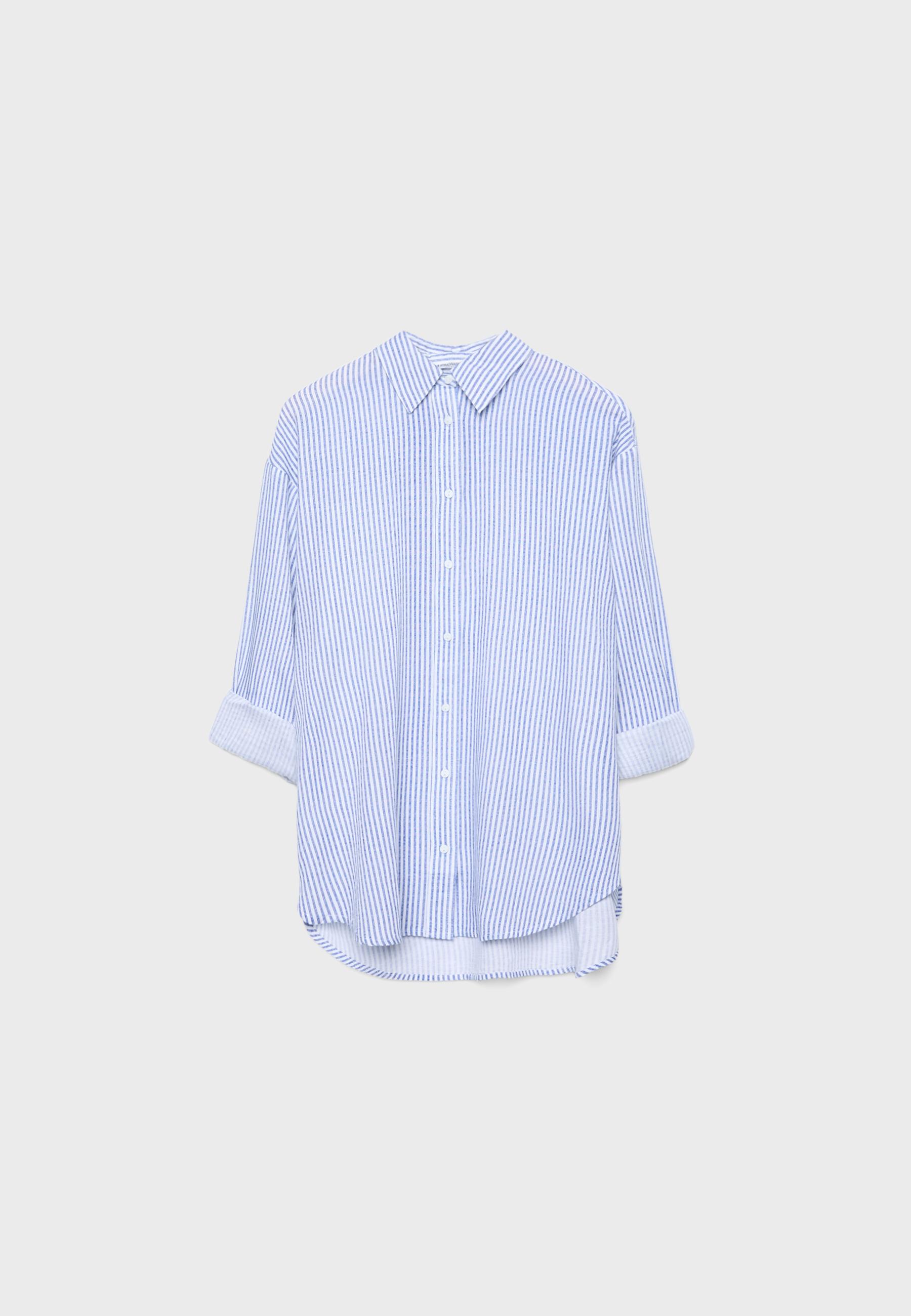 LINEN-EFFECT SHIRT