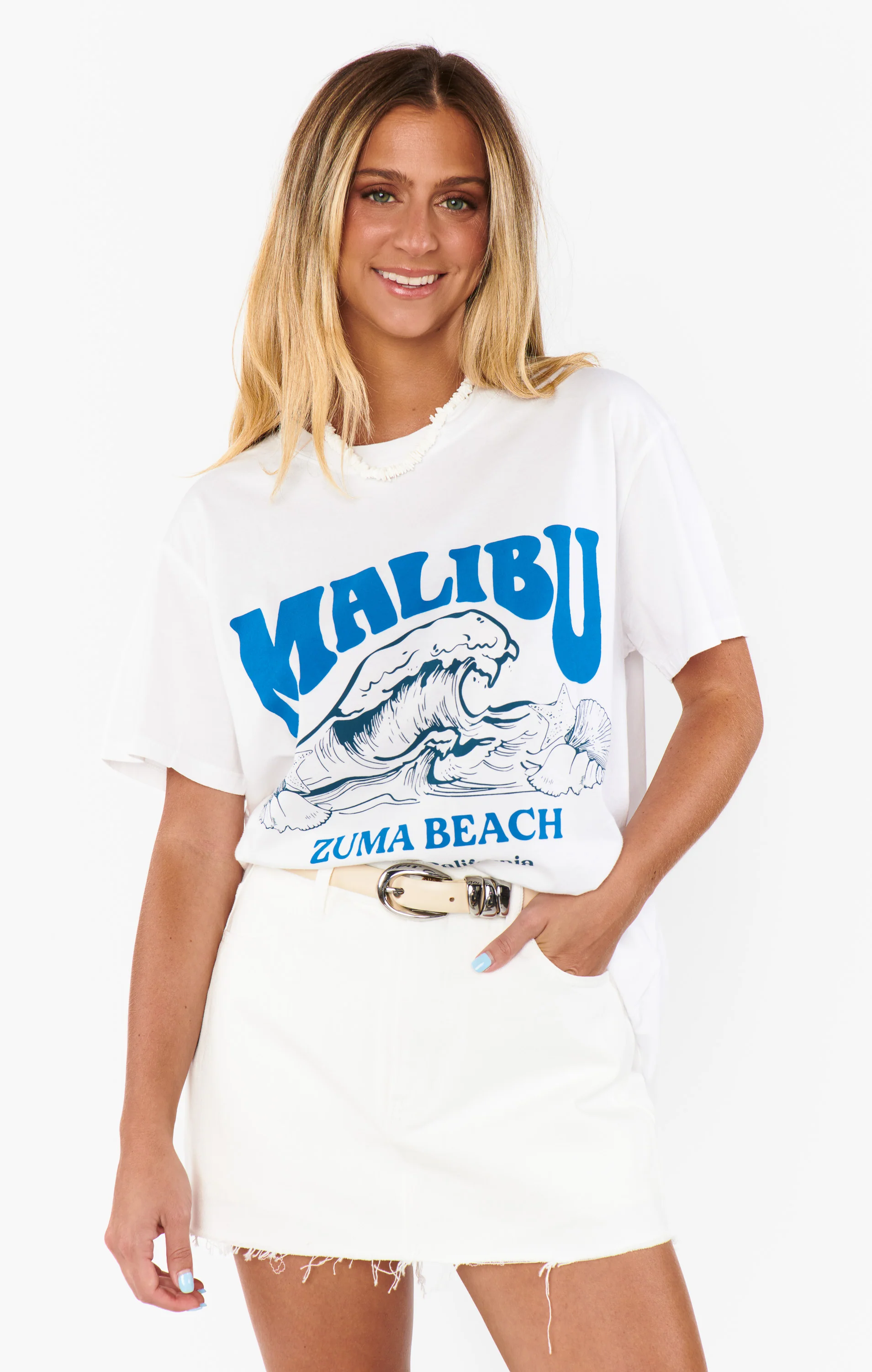 Travis Tee ~ Malibu Beach Graphic