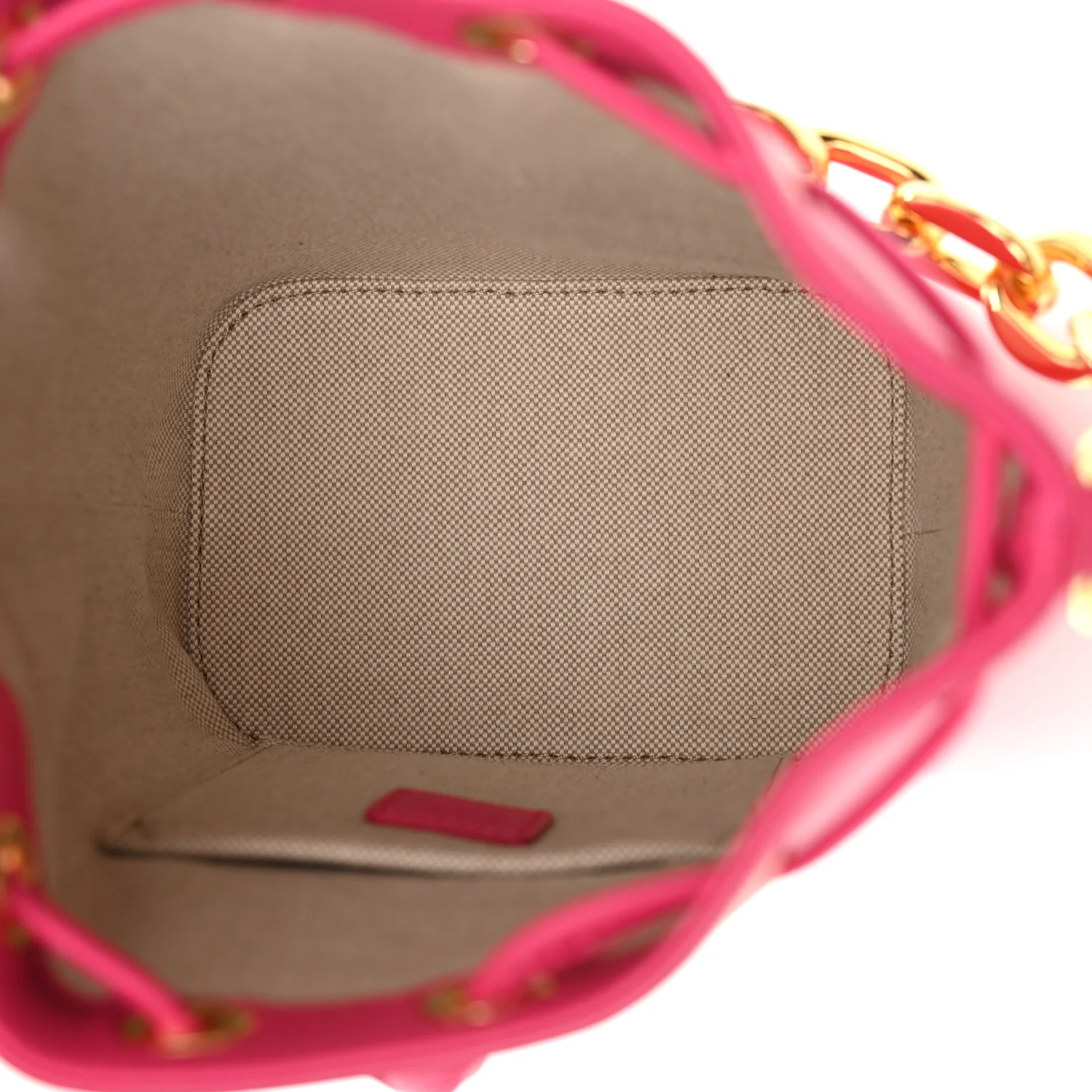 Nappa Mini Drawstring Aren Chain Bag Beetroot Purple - Top Club