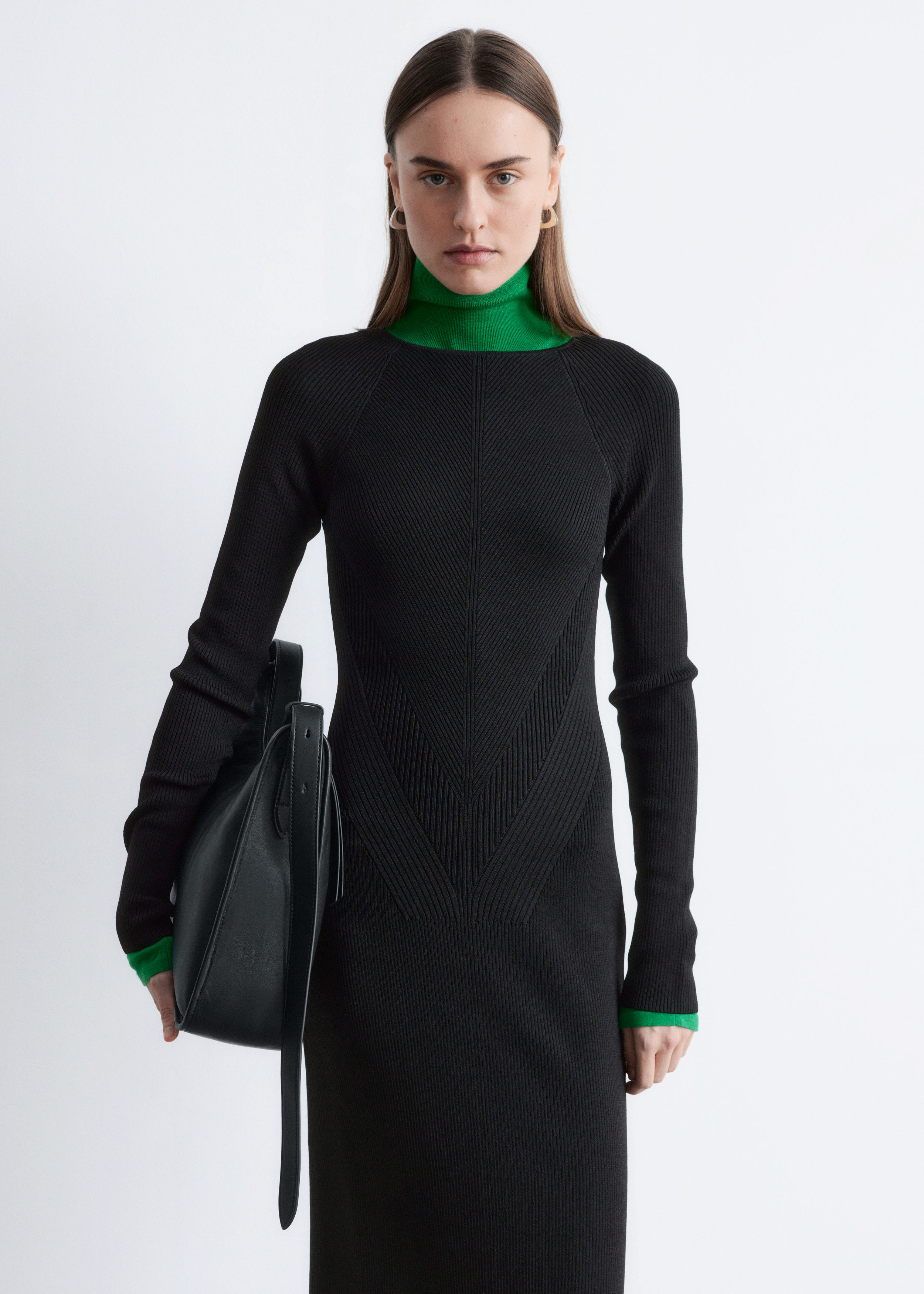 & Other Stories RIB-KNIT MAXI DRESS