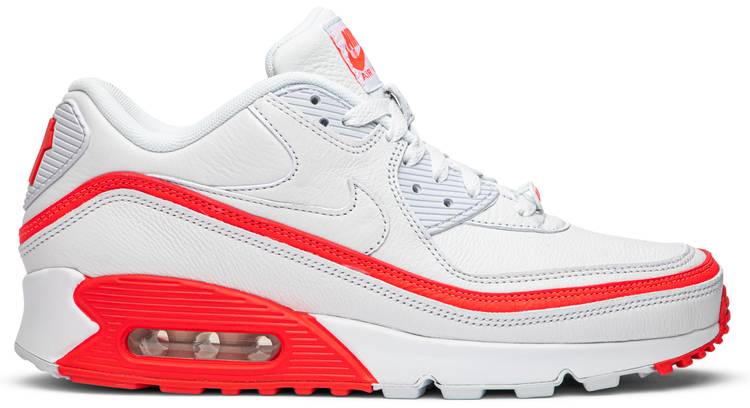 Undefeated x Air Max 90  White Solar Red  CJ7197-103 - Sneaker Replica Workshop