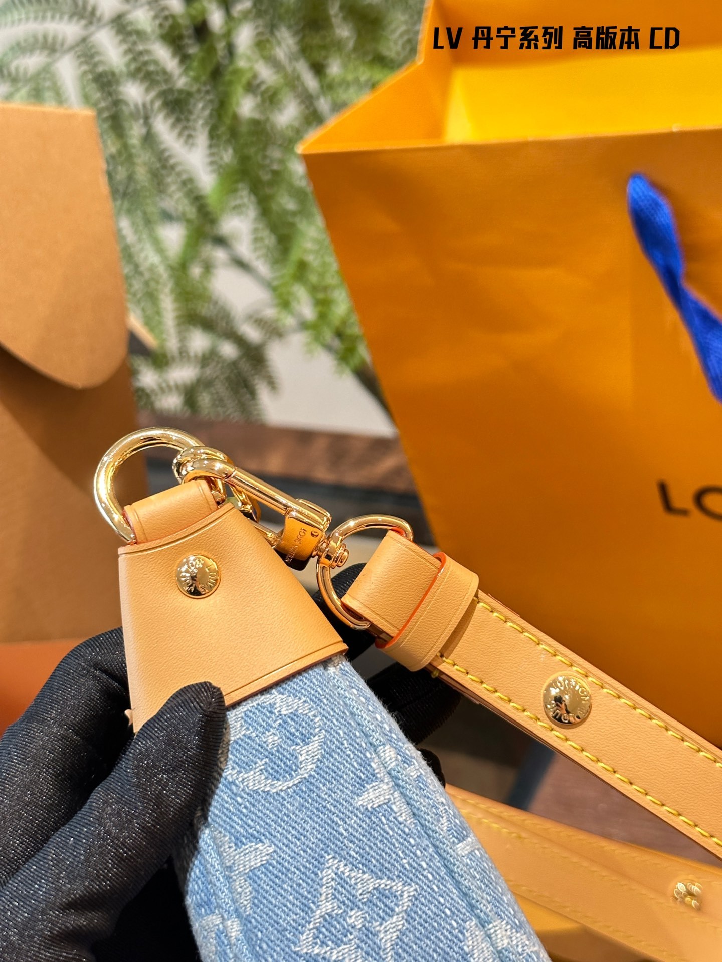 louis new arrival denim nano loop bag small size - Top Club