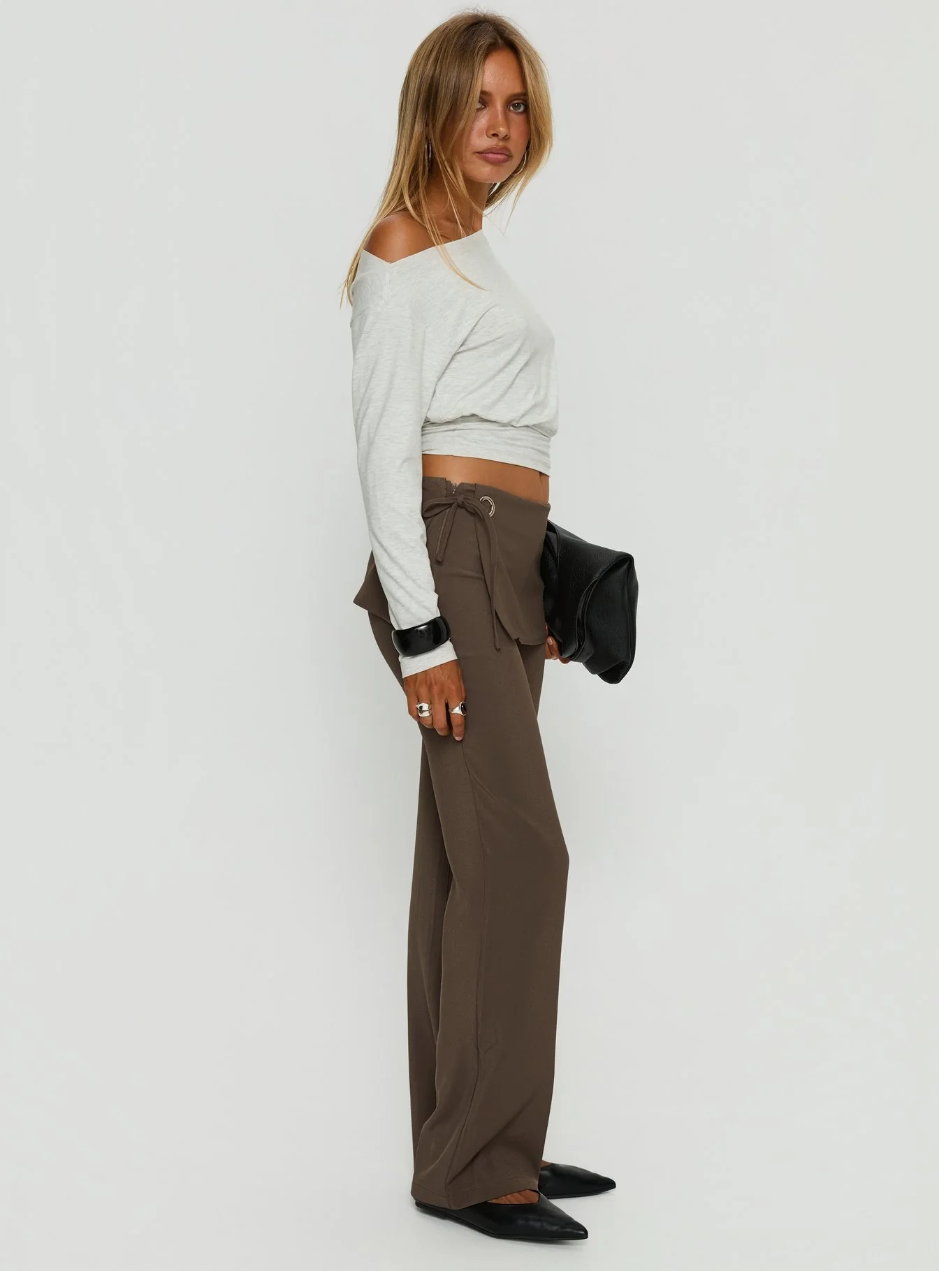 Elka Wrap Trousers Truffle