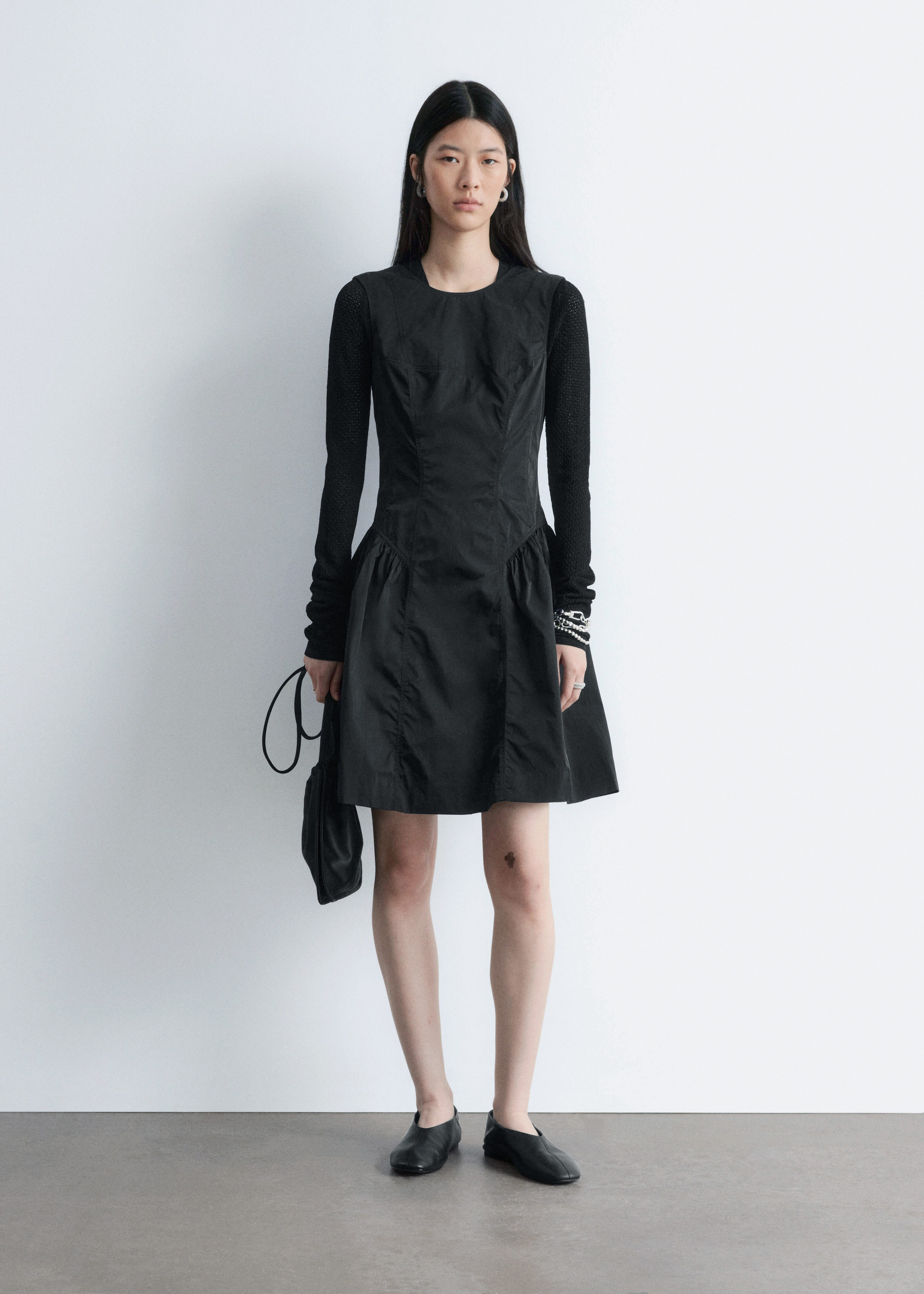 & Other Stories PEPLUM MINI DRESS