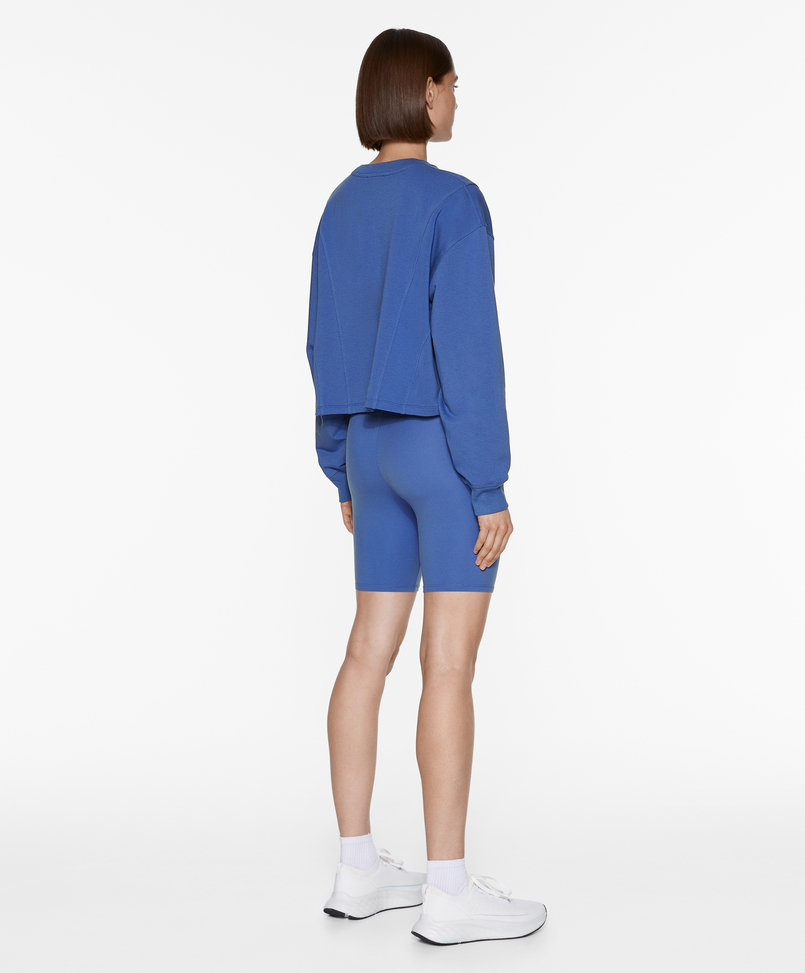 OYSHO Crop sweatshirt with cotton and modal