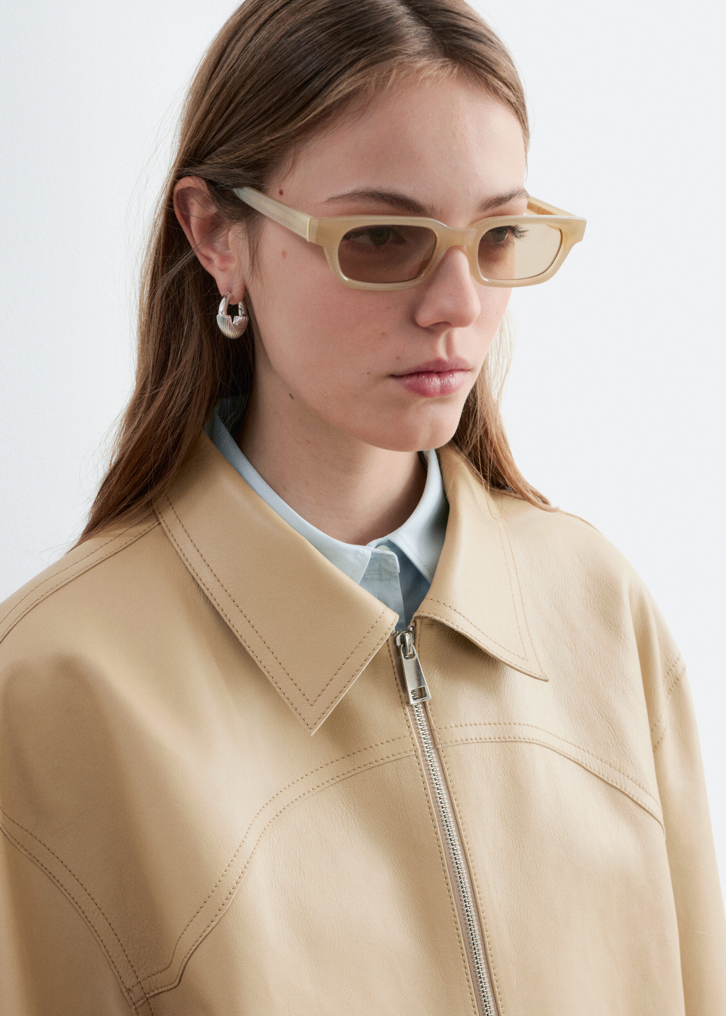 & Other Stories RELAXED LEATHER JACKET