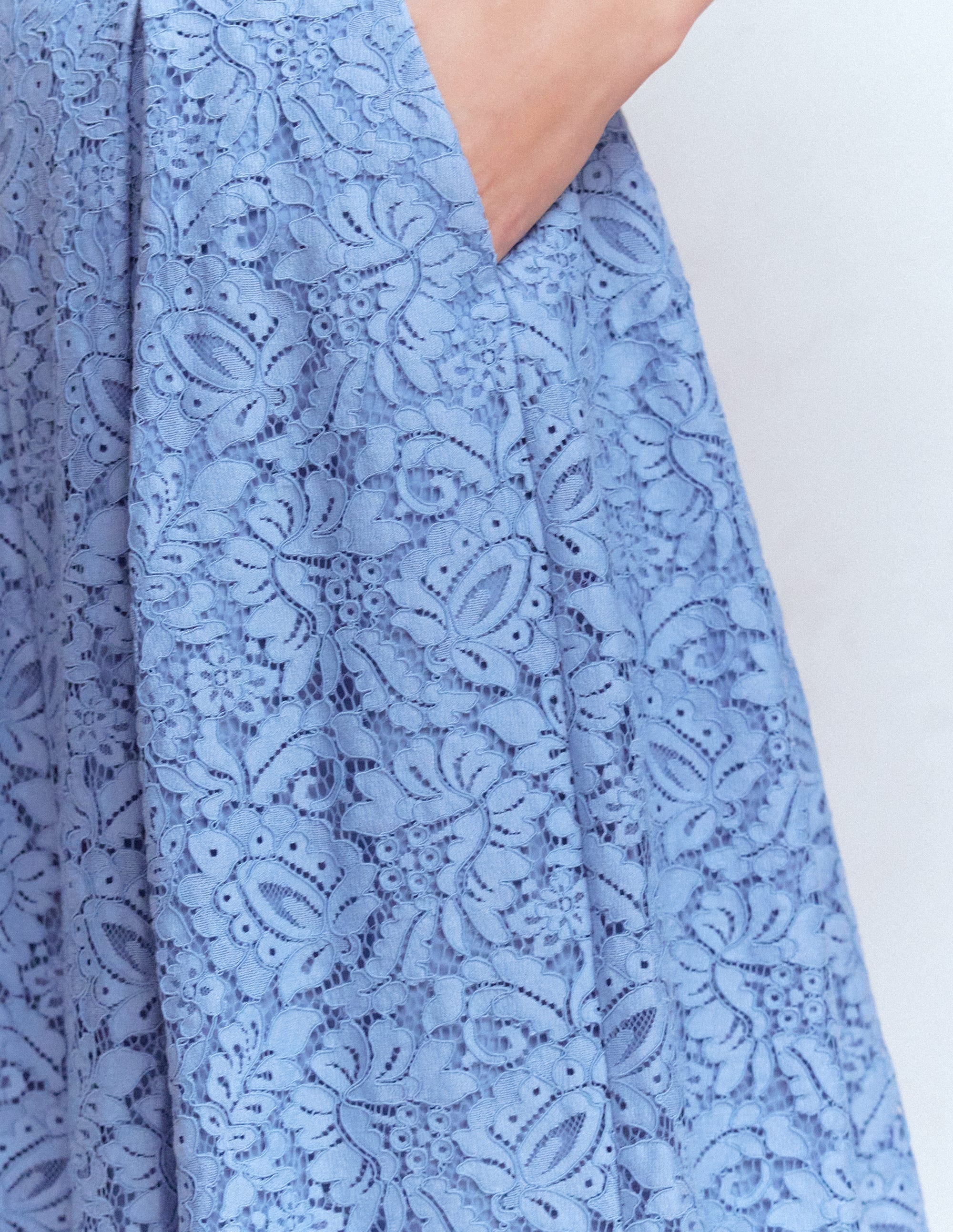 Verity Spitzenrock-Kobaltblau