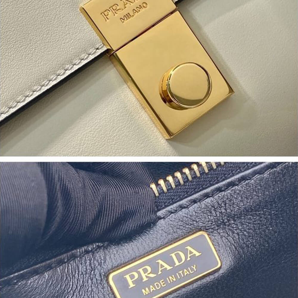 Prada Soft Sound small leather shoulder bag with charms(high-end grade) - Top Club