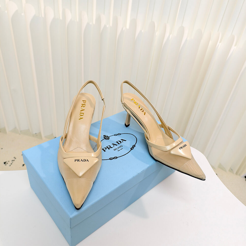 PRADA Mesh fabric slingback pumps - Top Club