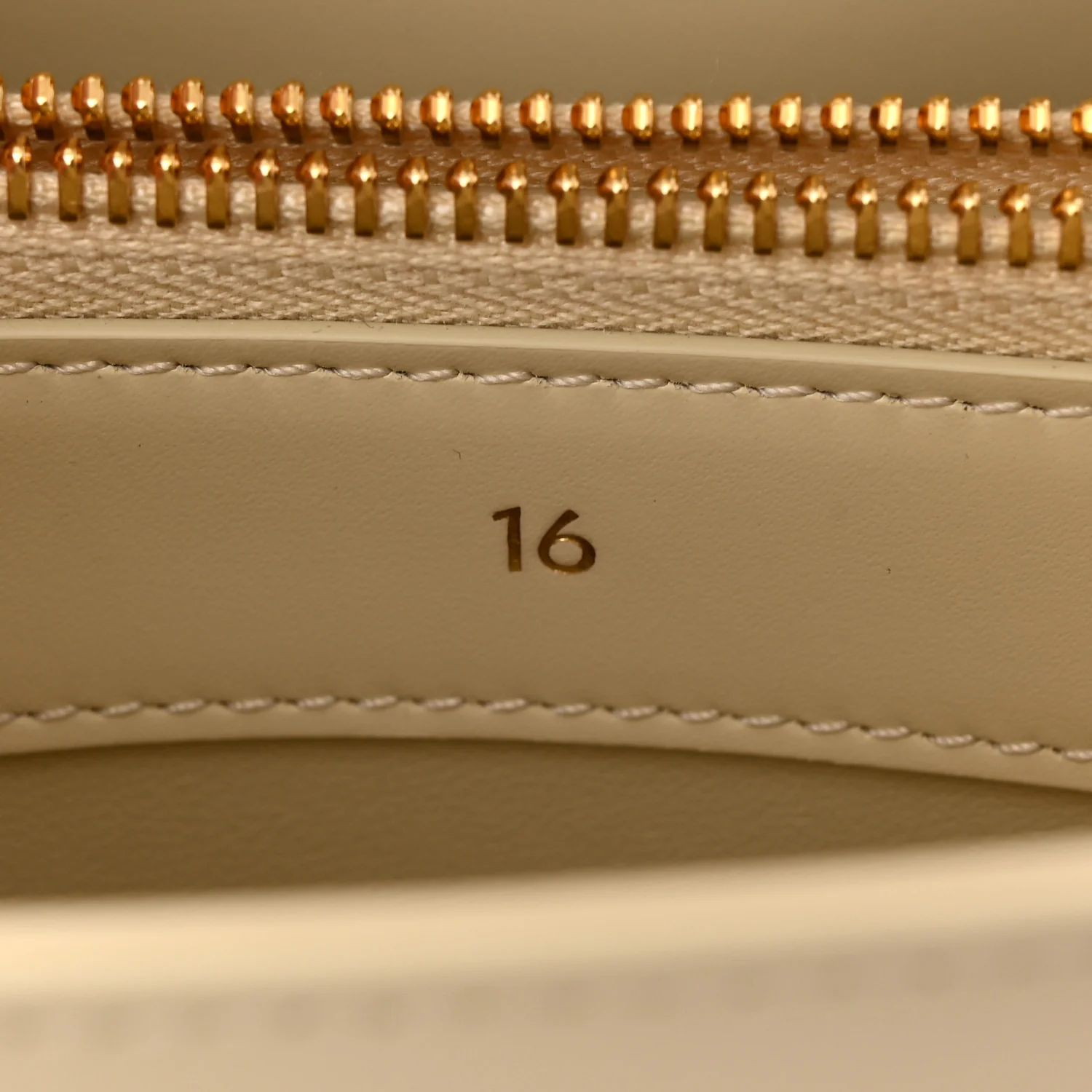 Satinated Calfskin Small 16 Top Handle Bag Beige - Top Club