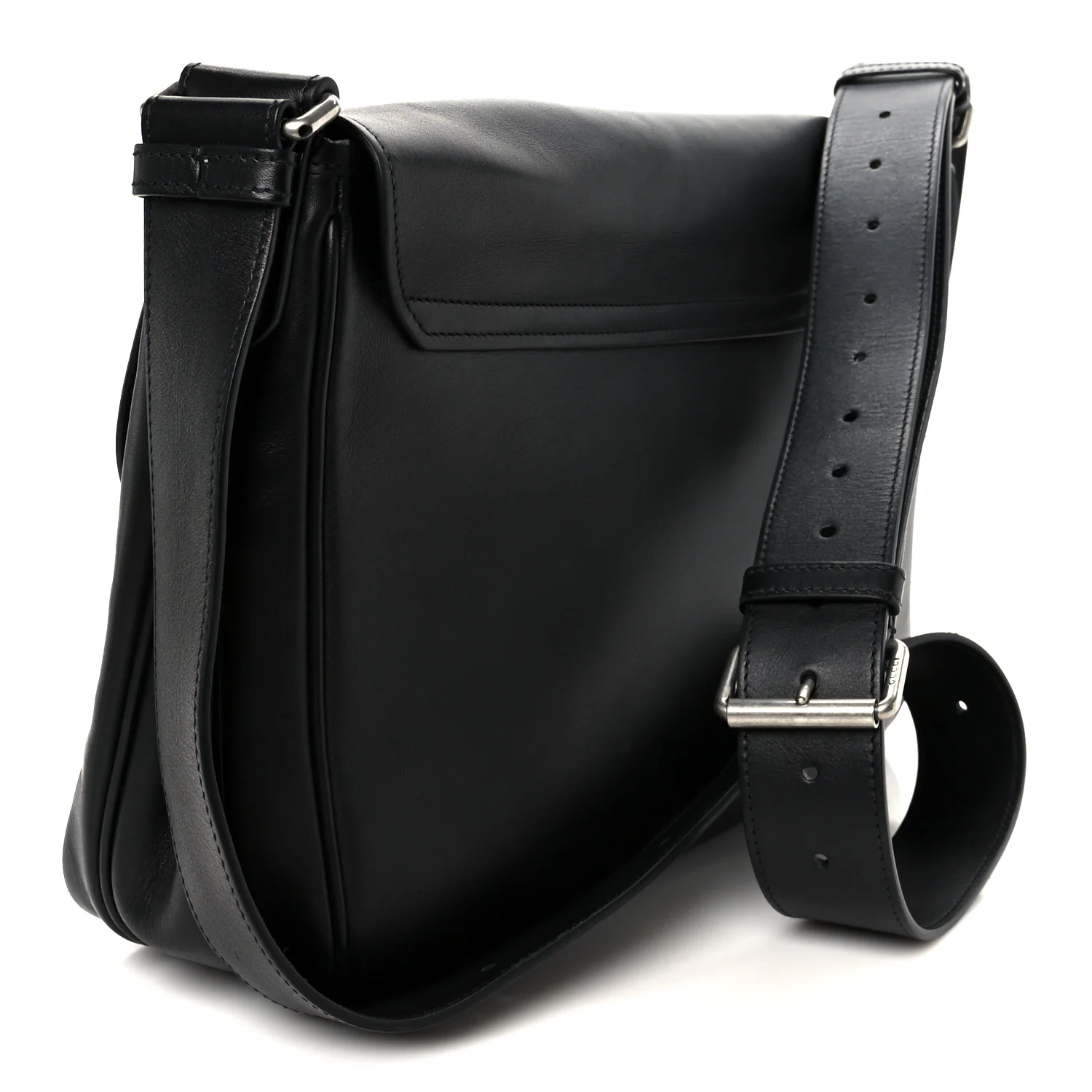 Calfskin Dionysus Messenger Bag Black - Top Club