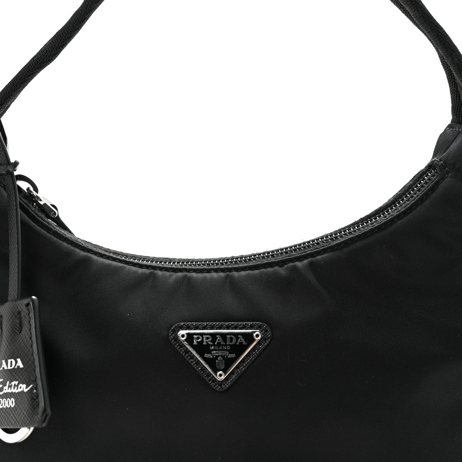 Tessuto Nylon Mini Re-Edition 2000 Bag Black - Top Club