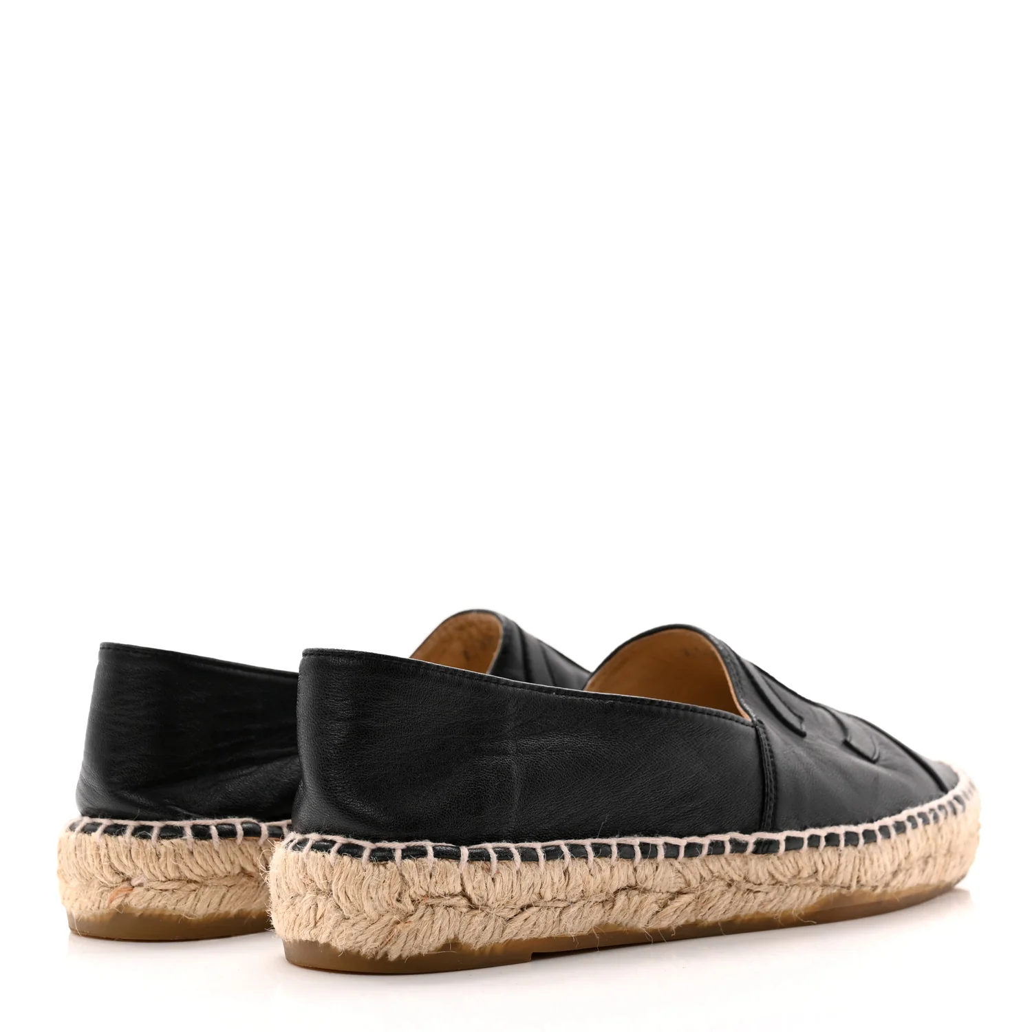 Lambskin CC Espadrilles 36 Black - Top Club