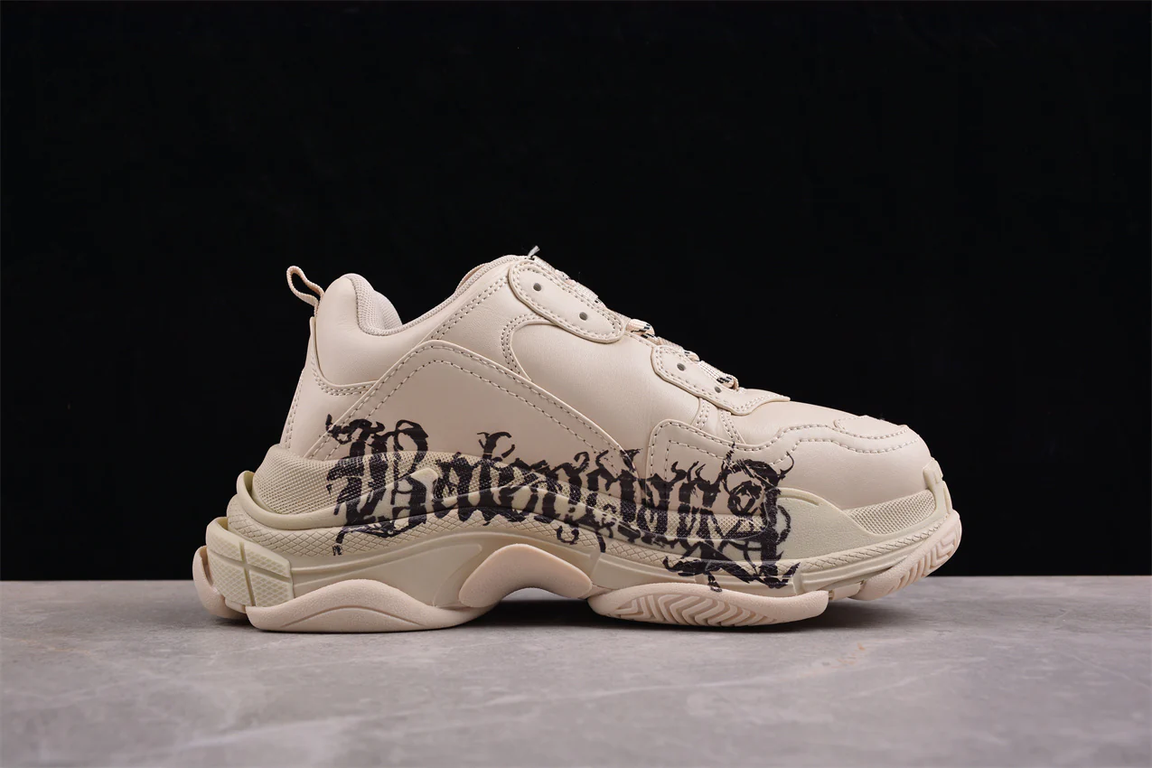 Balenciaga Triple S DIY METAL – Cream/Red - Sneaker Replica Workshop