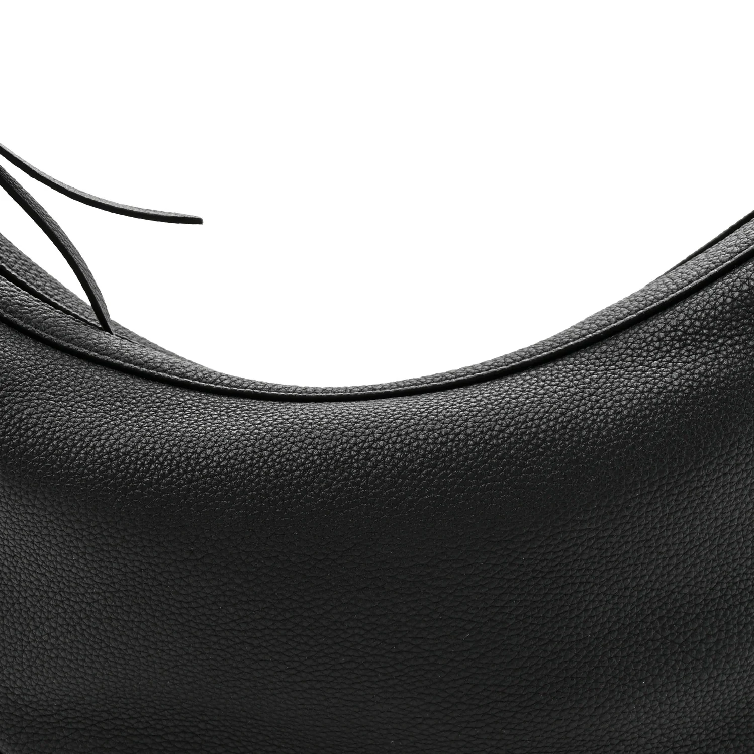 Pebbled Calfskin Augustina Hobo Black - Top Club