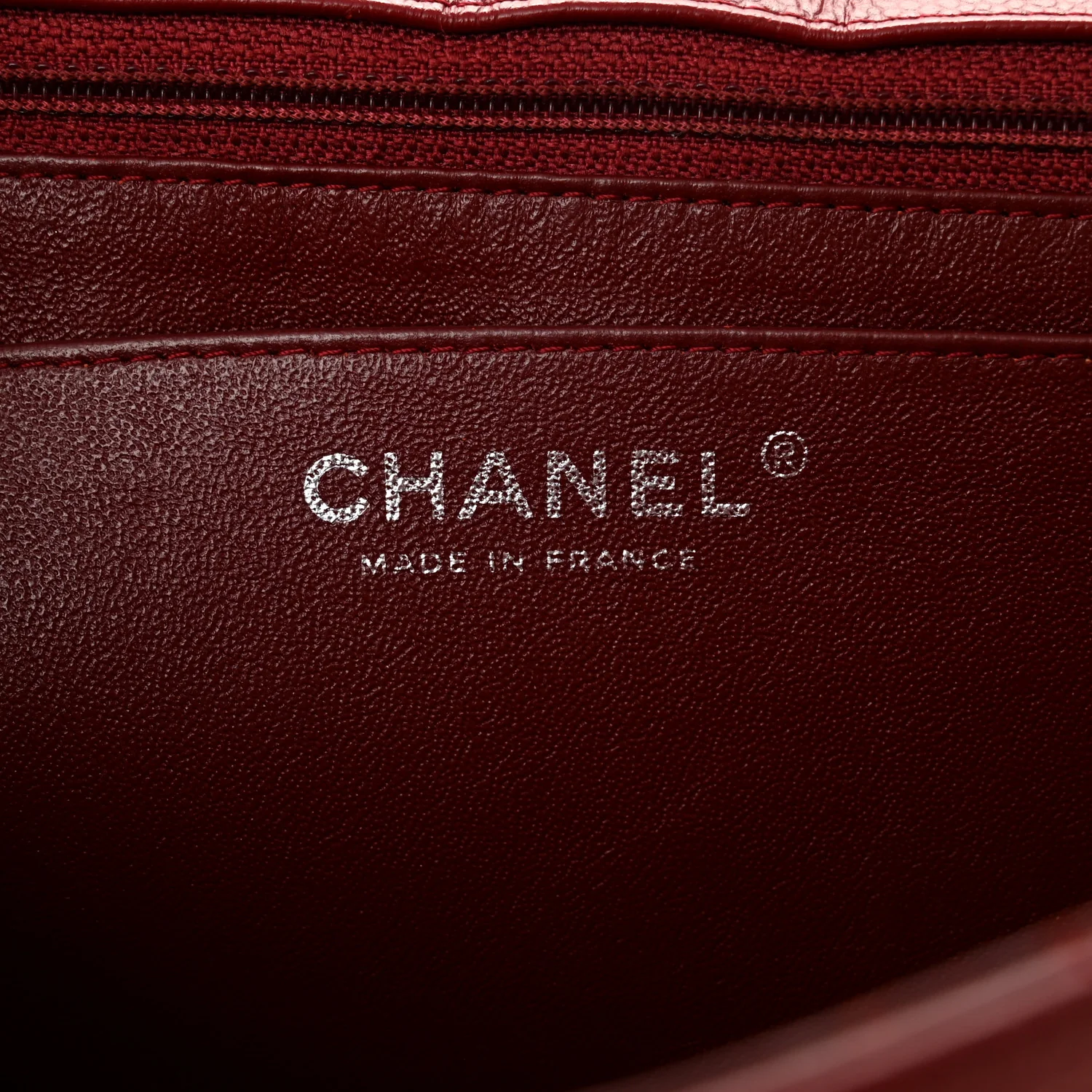 Caviar Quilted Jumbo Single Flap Dark Red - Top Club