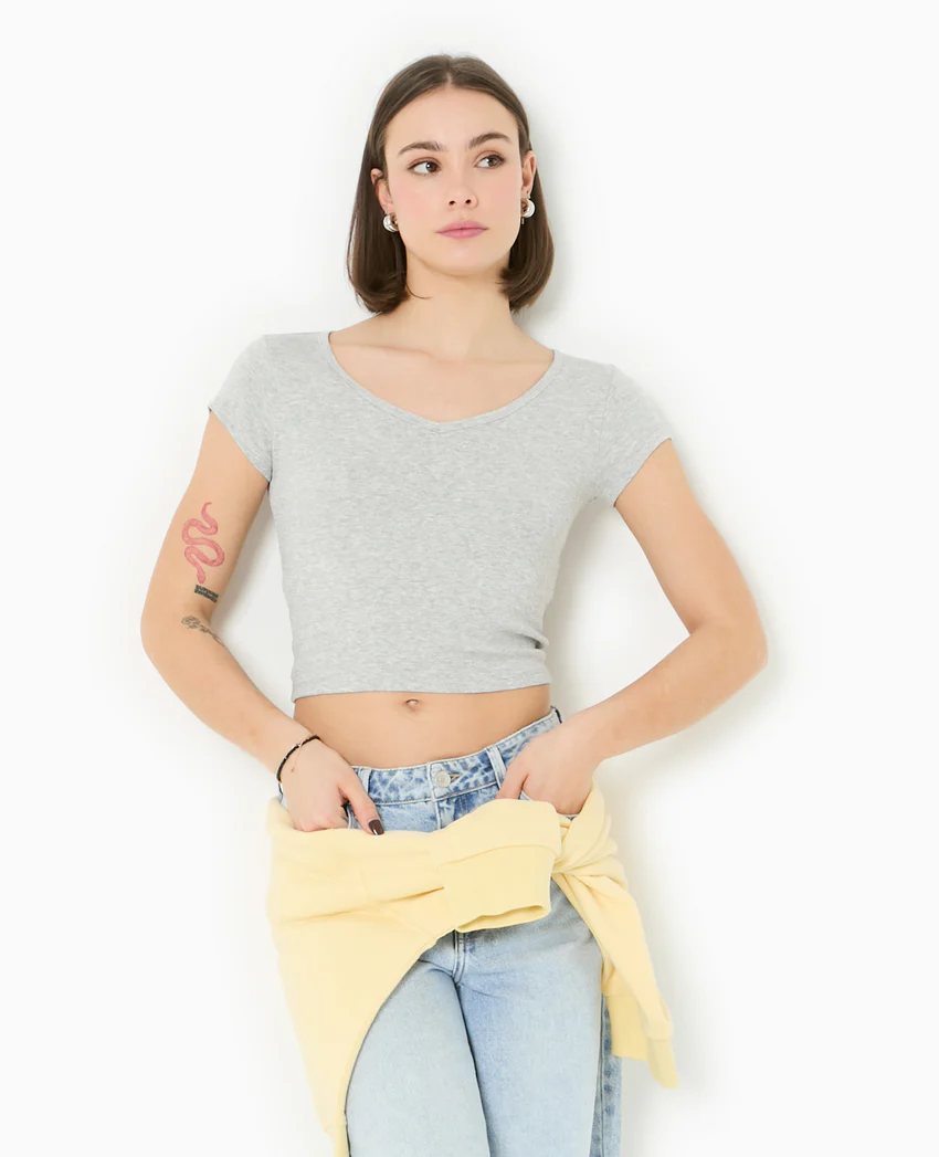 Pimkie T-shirt court col V
