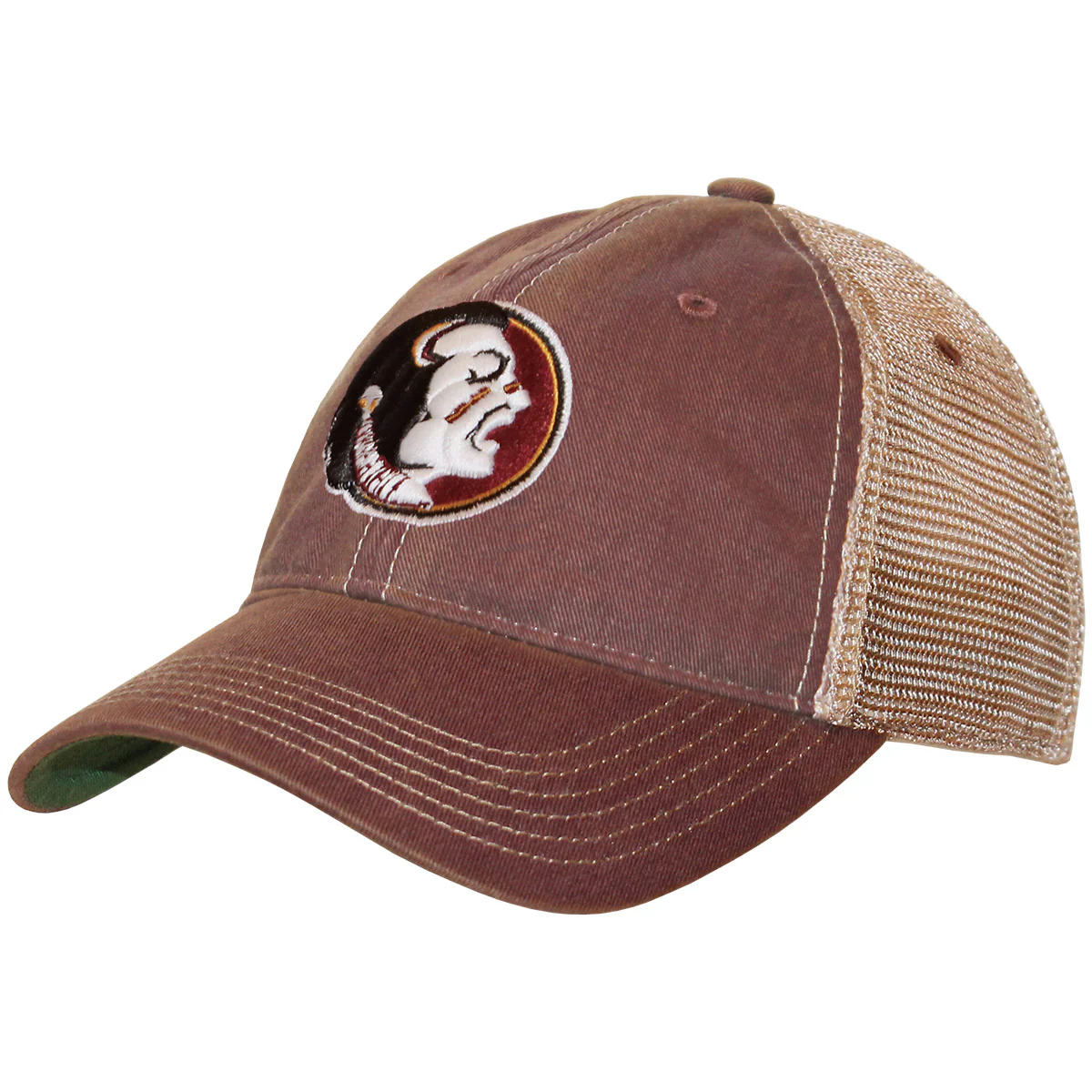 Legacy Vault Seminole Adjustable Low Profile Trucker Cap - Garnet - MoB Apparel