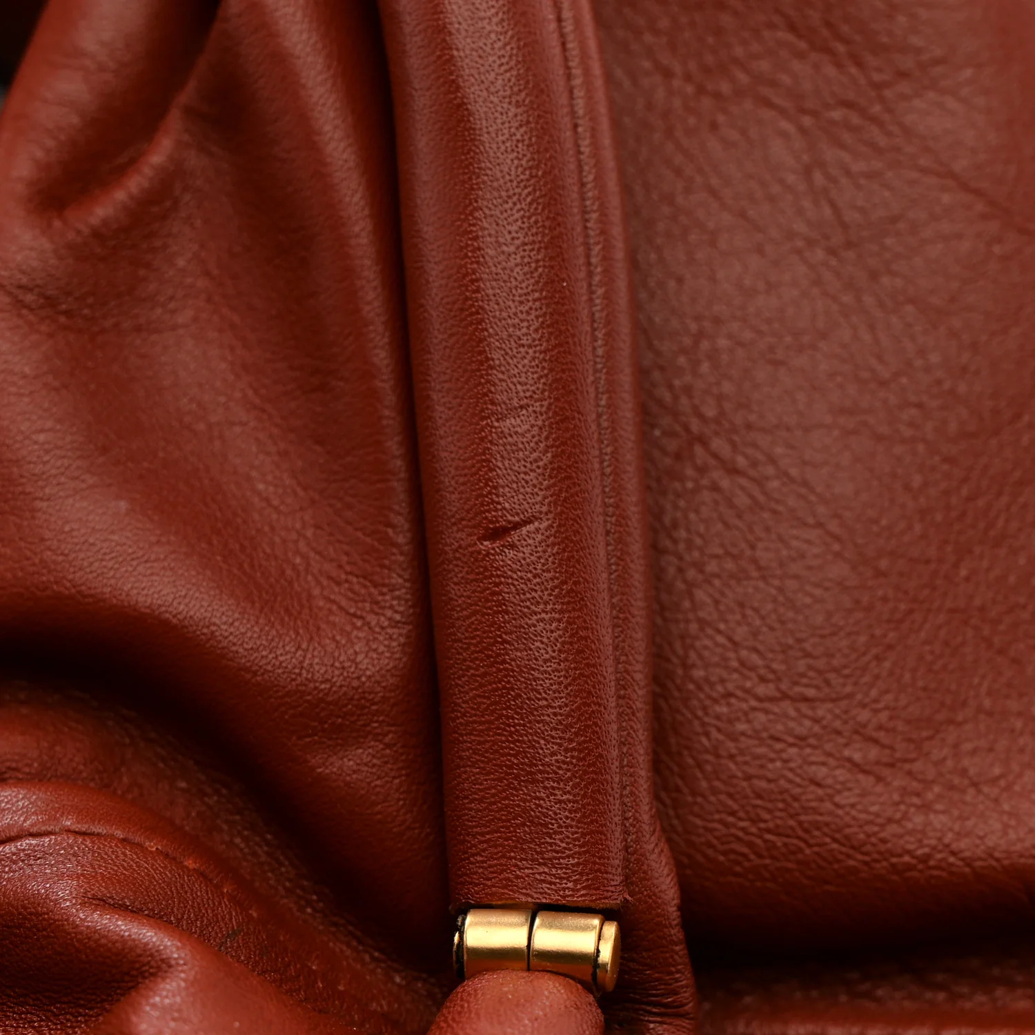 Smooth Butter Calf The Pouch Oversized Clutch Bordeaux - Top Club