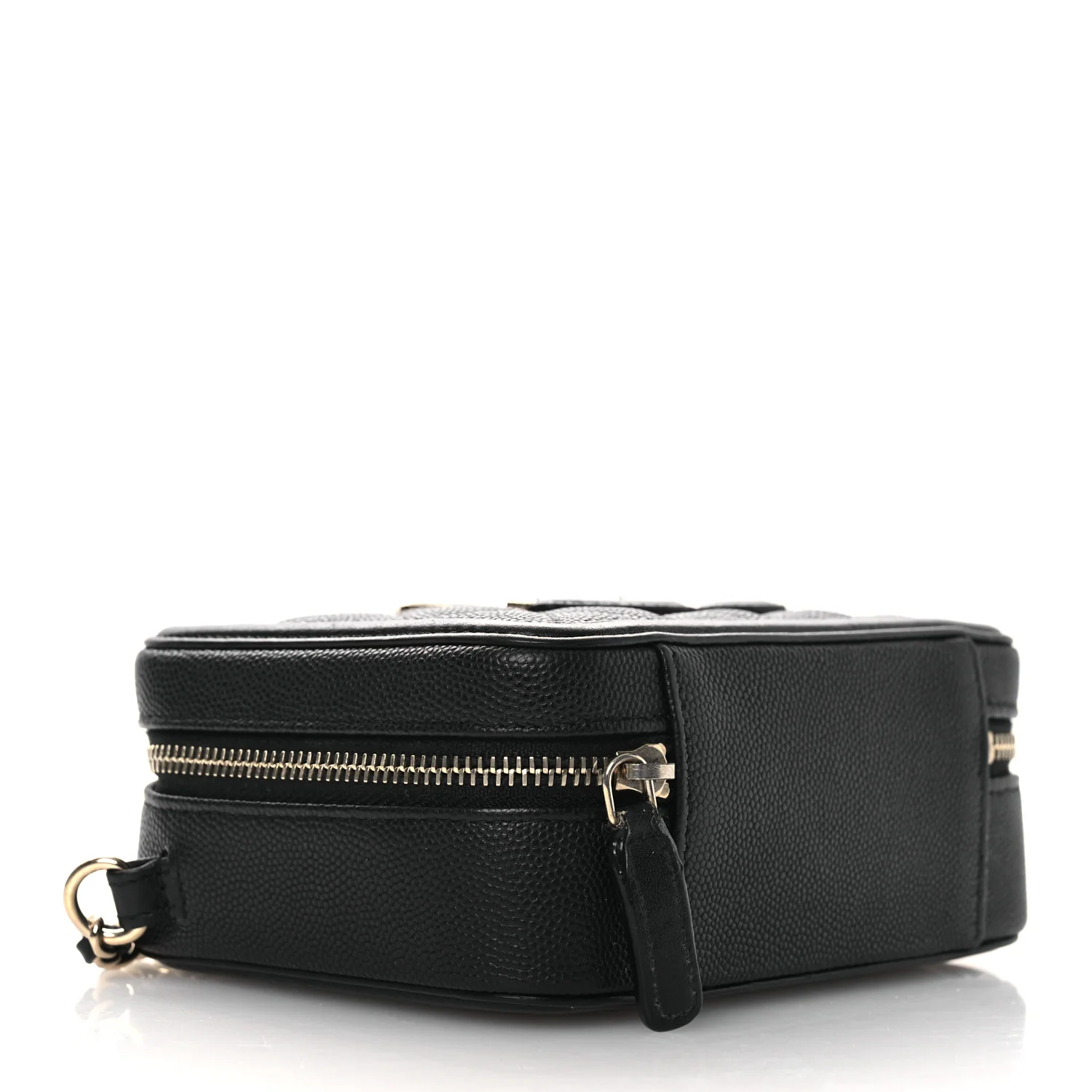 Caviar Quilted CC Filigree Vanity Clutch With Chain Black - Top Club