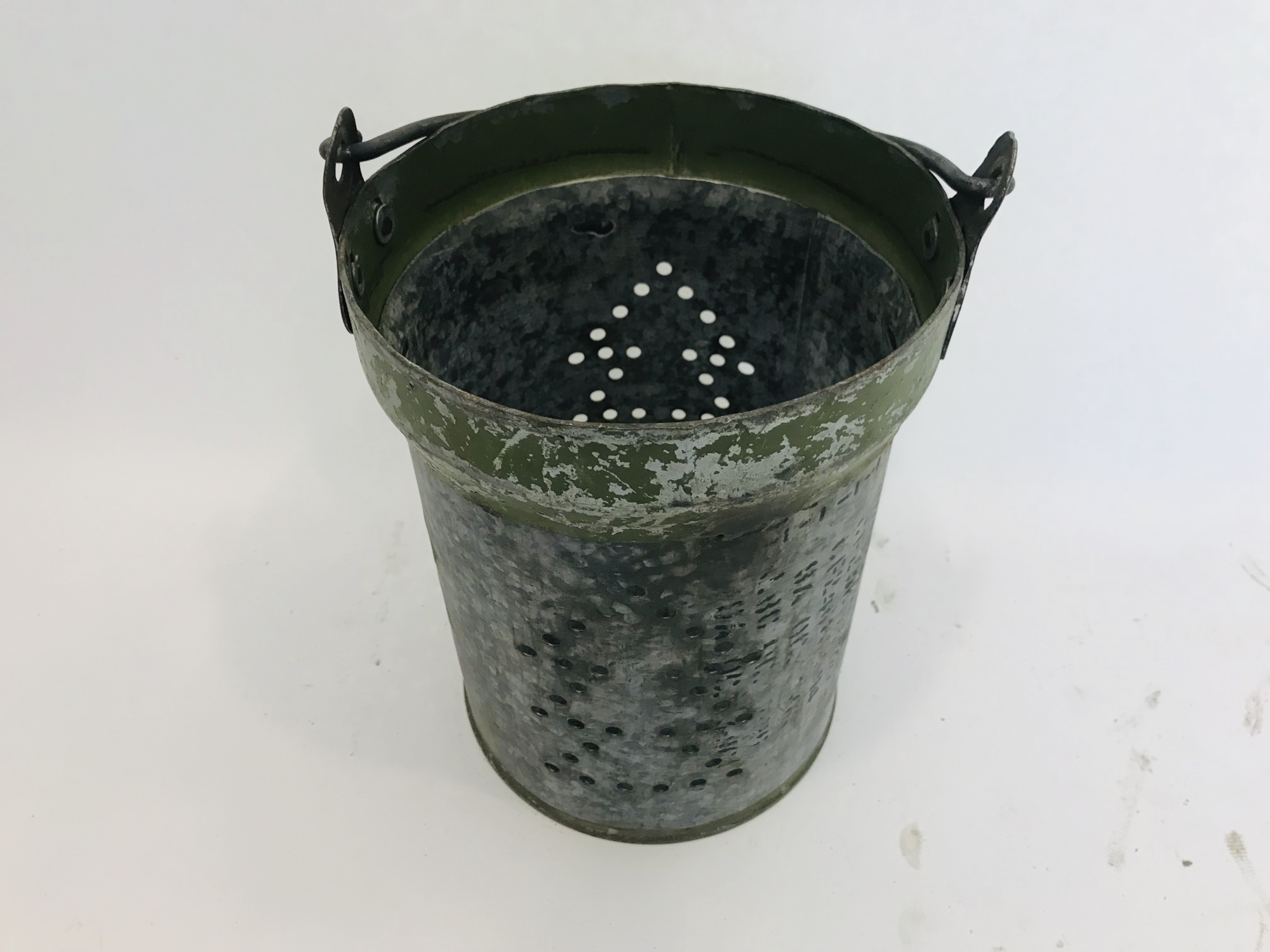 Iron bucket lantern tree