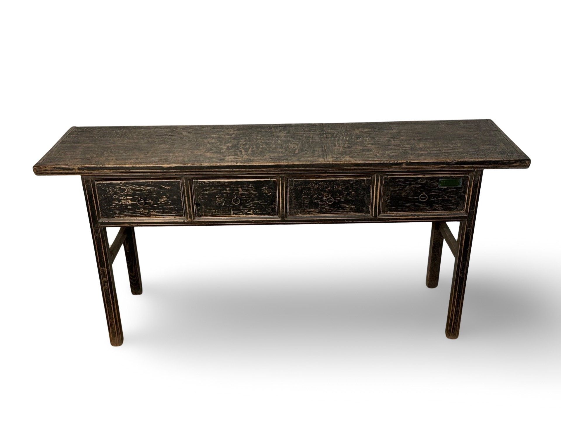 Wandtafel zwart 4 lades uniek Wandtafel zwart 4la uniek