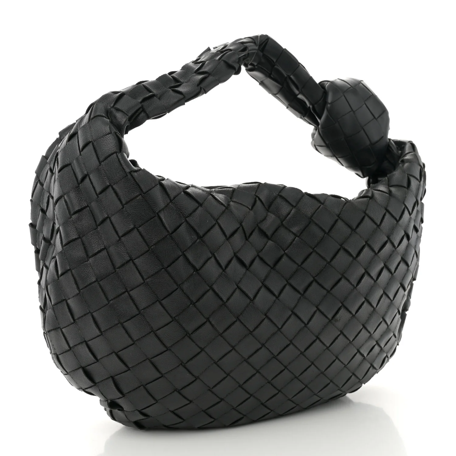 Nappa Intrecciato Teen Jodie Hobo Black