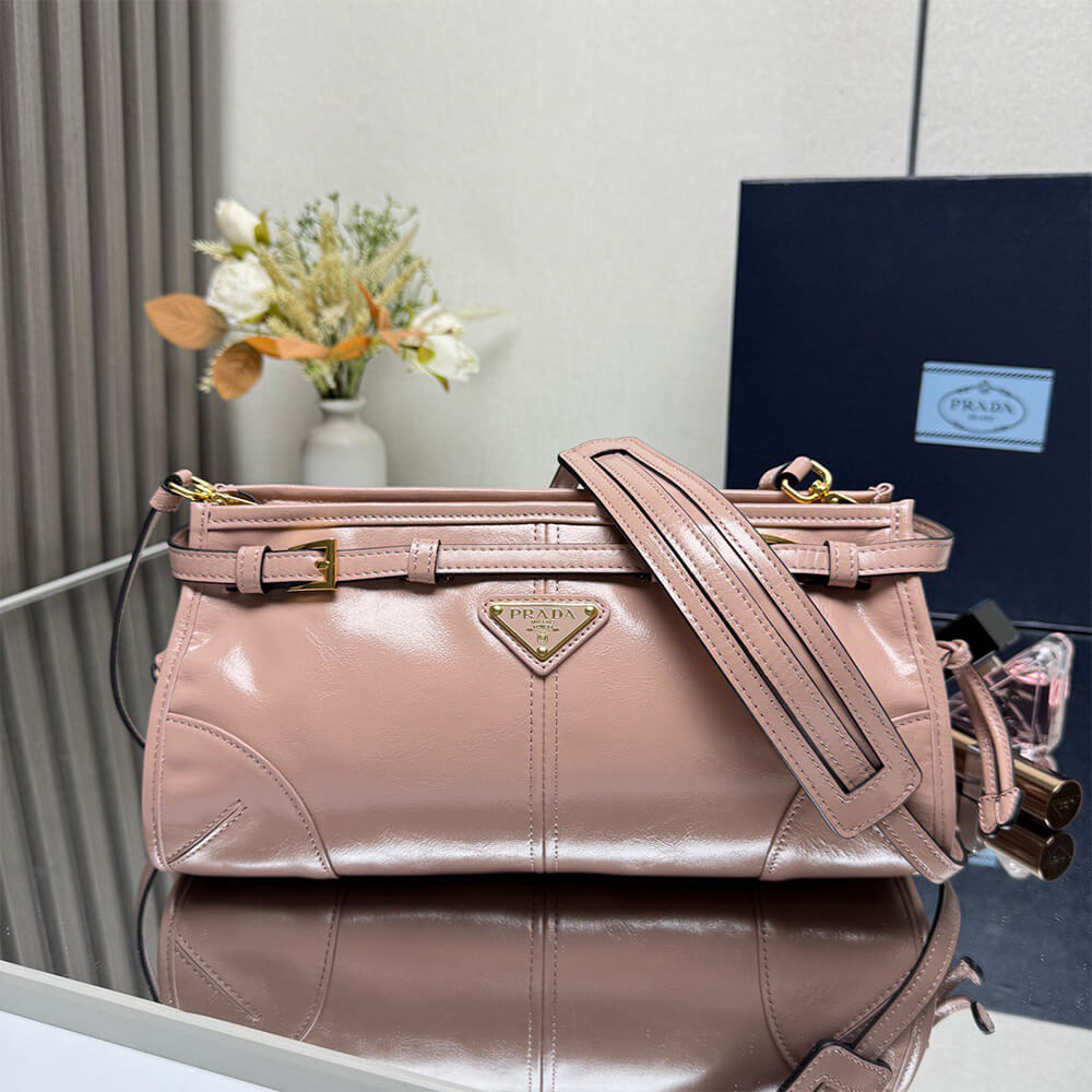 Prada Bonnie small leather shoulder bag(HIGH-END GRADE)