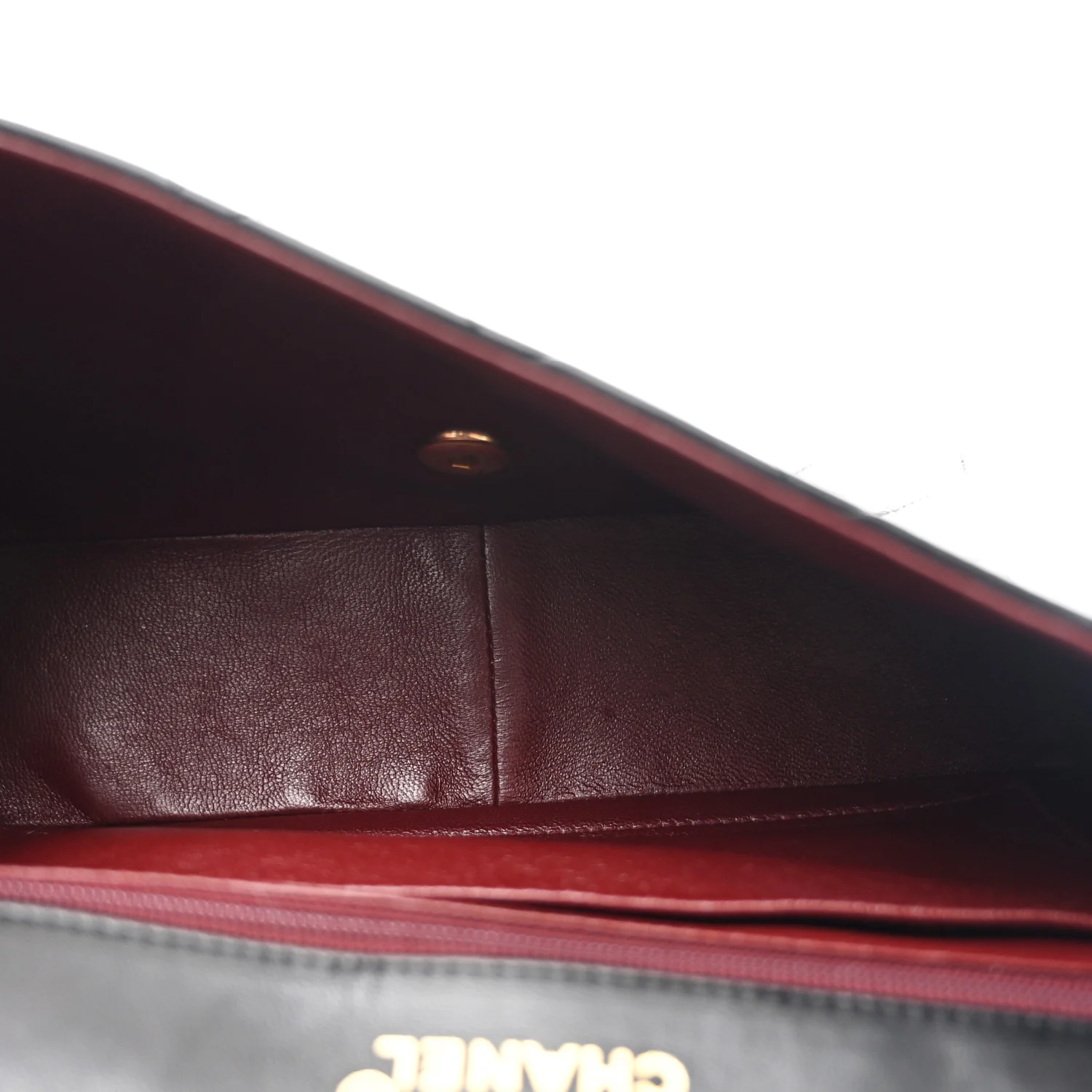 Lambskin Quilted Medium Single Flap Black - Top Club