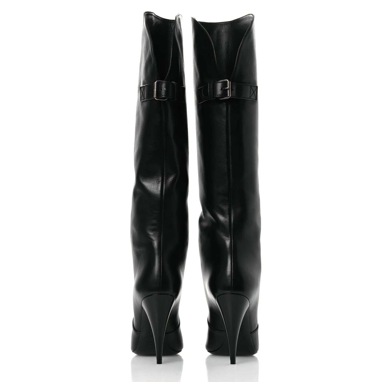 Lambskin Koller 110 Tall Boots 36.5 Black - Top Club