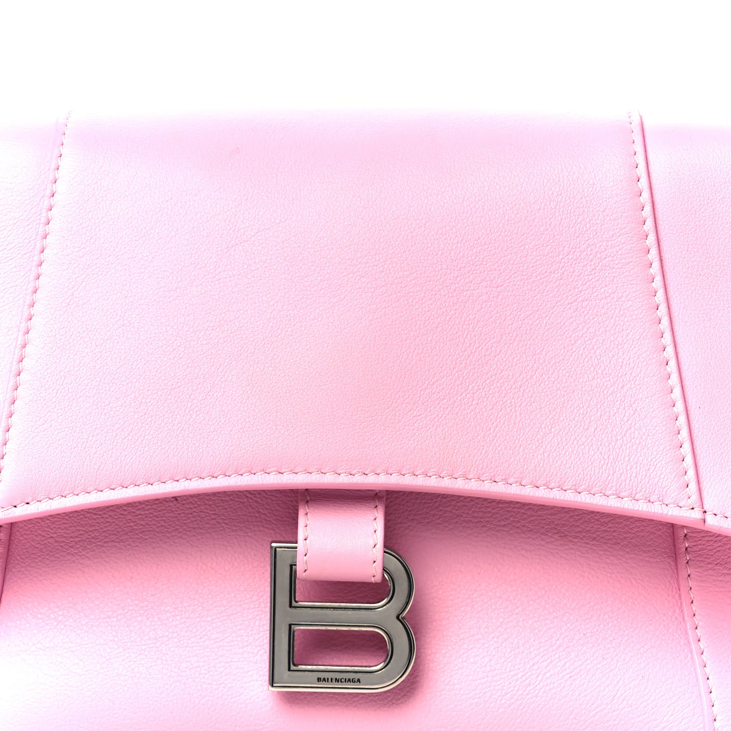 Semi Shiny Smooth Calfskin Small Downtown Shoulder Bag Candy Pink - Top Club