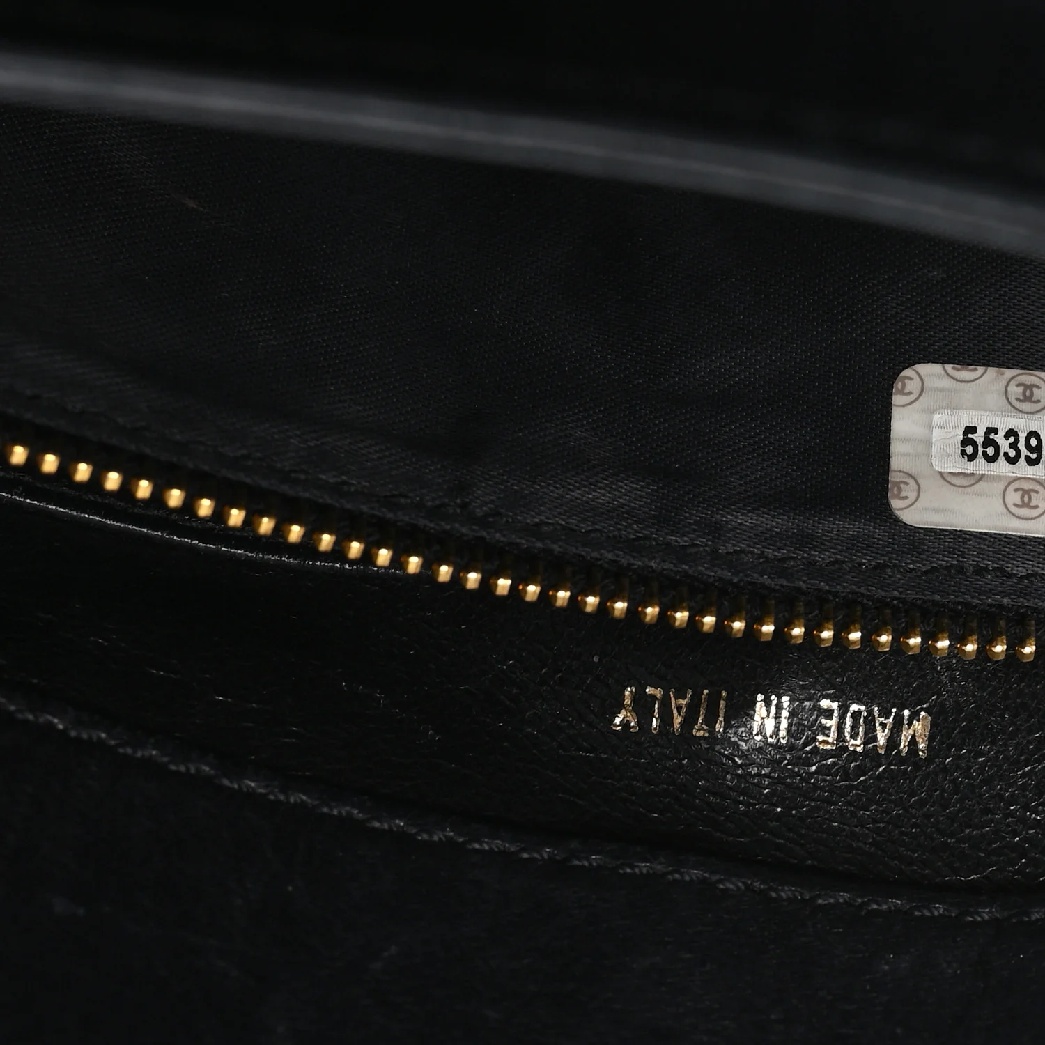 Lambskin Quilted CC Flap Shoulder Bag Black - Top Club